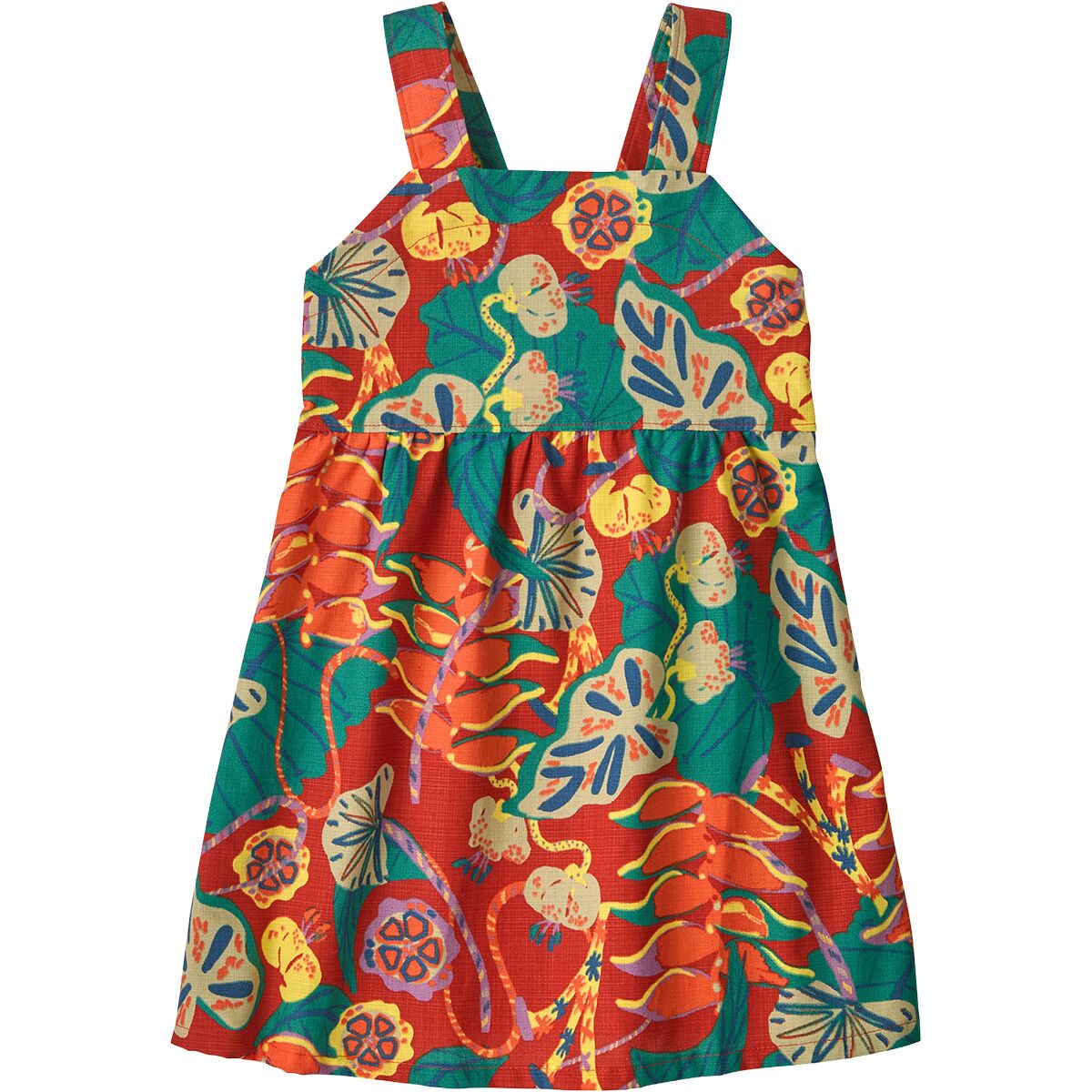 Image of Patagonia Tidal Threads Dress - Toddlers' Tropiclimb: Hot Ember, 4T