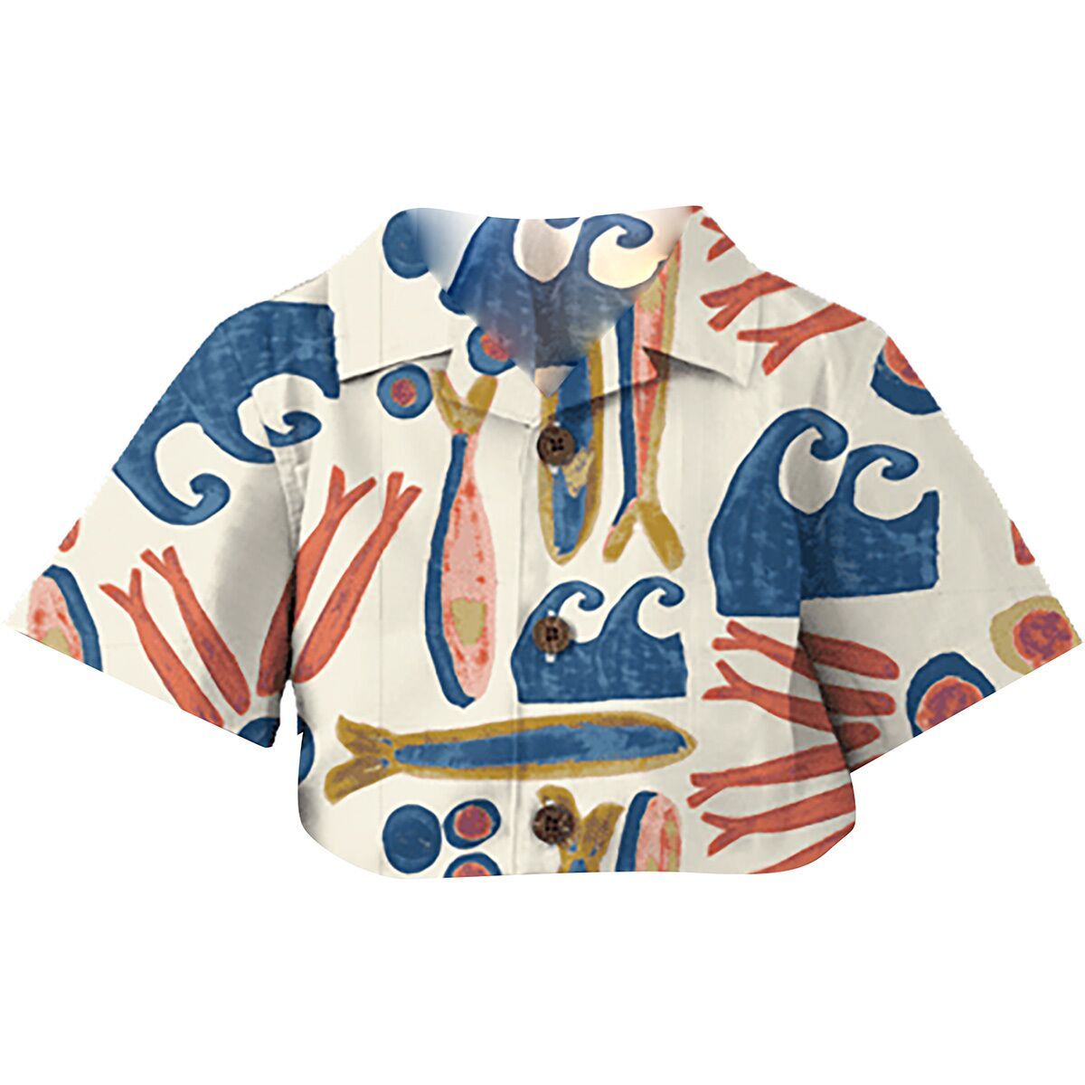 Image of Patagonia Baby Tidal Threads Shirt - Toddlers' Sardines: Natural, 3T