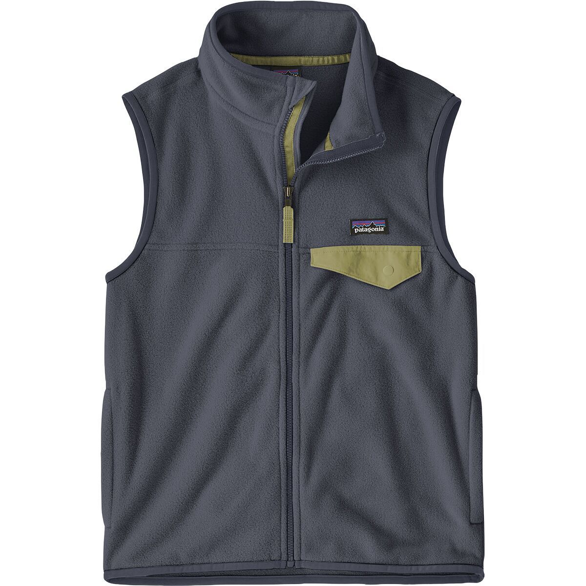 Image of Patagonia Micro D Snap-T Vest - Kids' Smolder Blue, XXL
