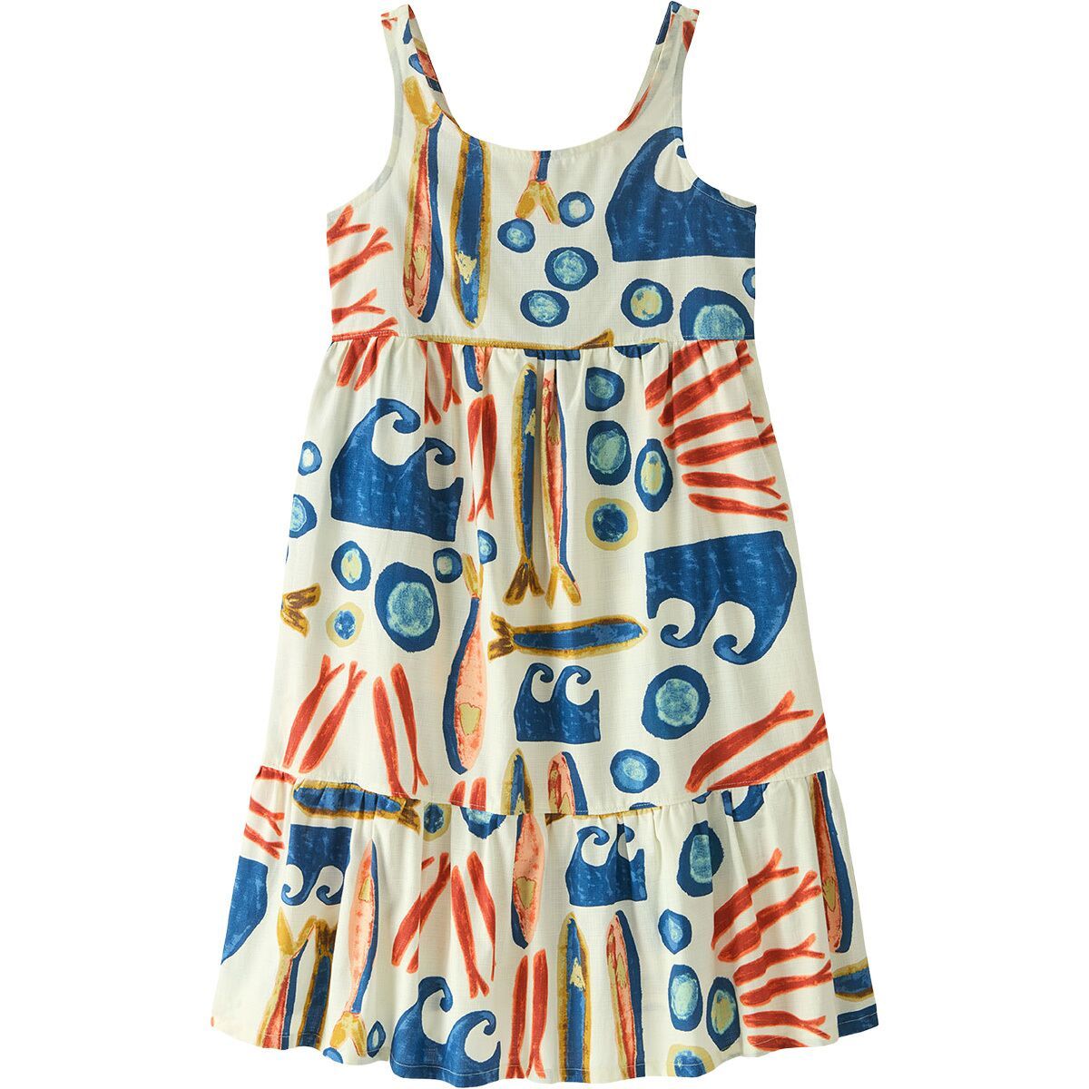 Image of Patagonia Tidal Threads Dress - Kids' Sardines: Natural, XXL