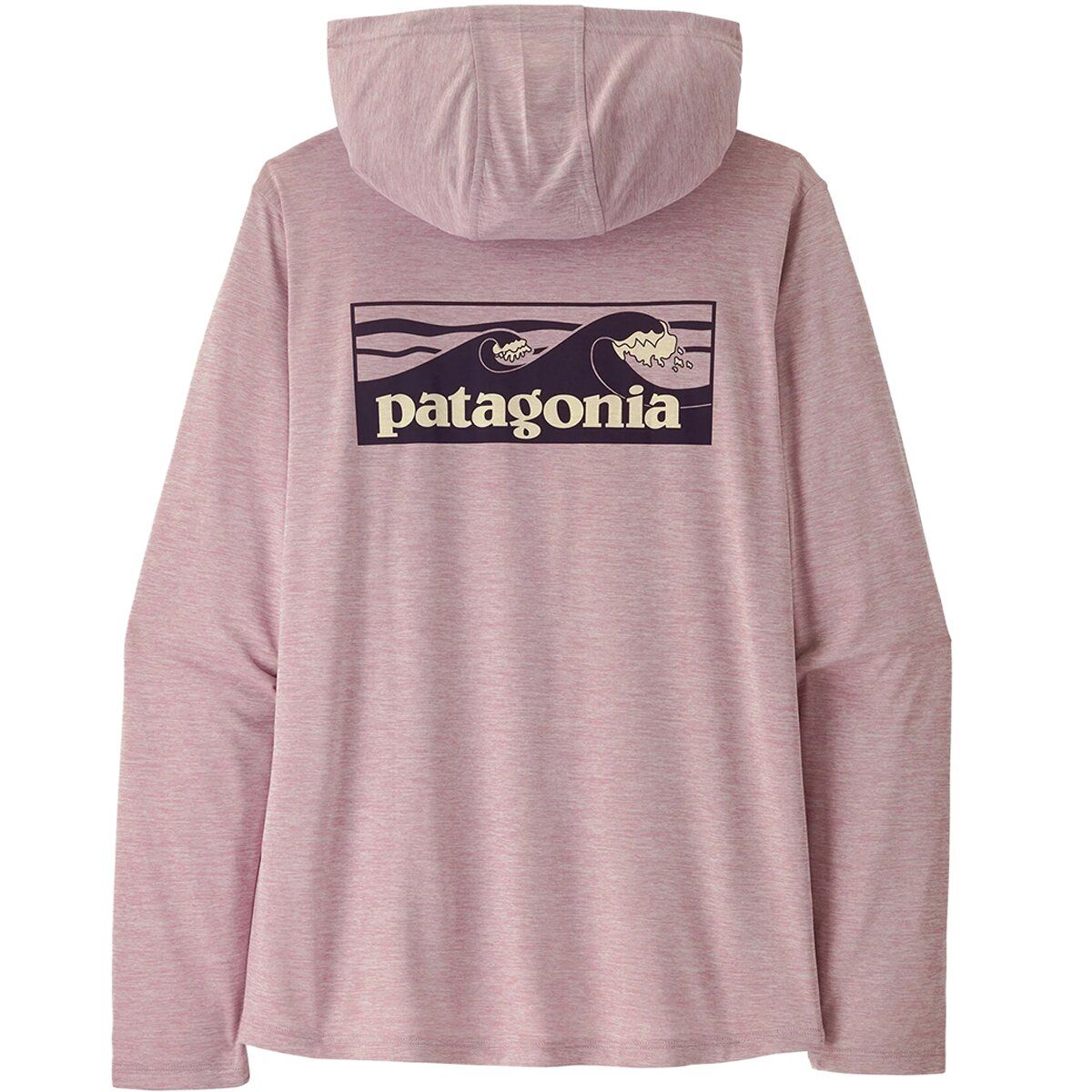 Image of Patagonia Capilene Cool Boardshort Logo Daily Hoodie - Women's Quiet Violet, XL