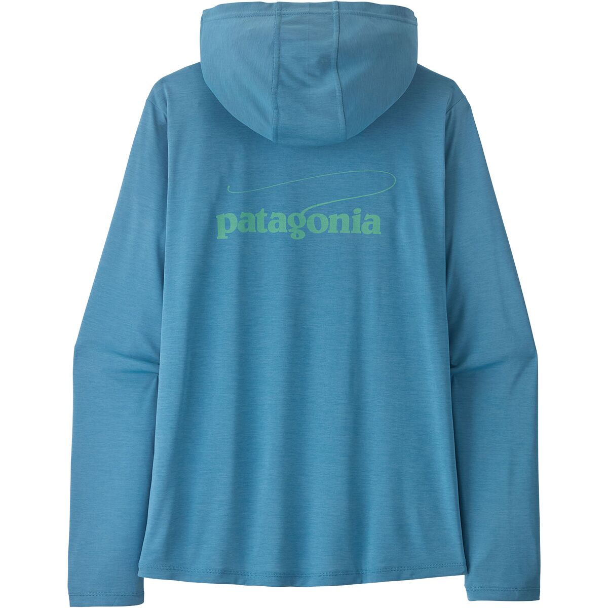 Patagonia Patagonia Capilene Cool Casting Logo Daily Hoodie - Women's Shore Blue/Light Shore Blue X-Dye, XL