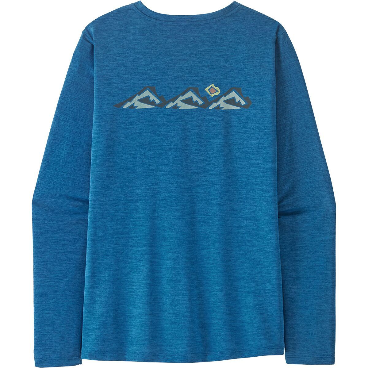 Image of Patagonia Capilene Cool Daily Trailcheck Long-Sleeve Shirt - Women's Aquatic Blue/Light Aquatic Blue X-Dye, L