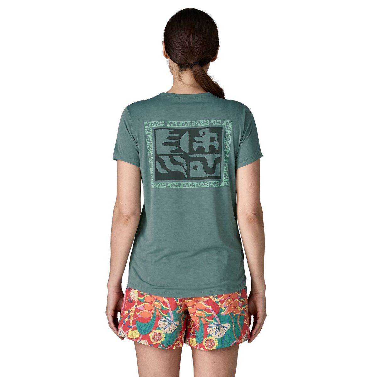 Image of Patagonia Cap Cool Daily Shirt - Mother Rays - Women's Blue Sage/Light Blue Sage X-Dye, L