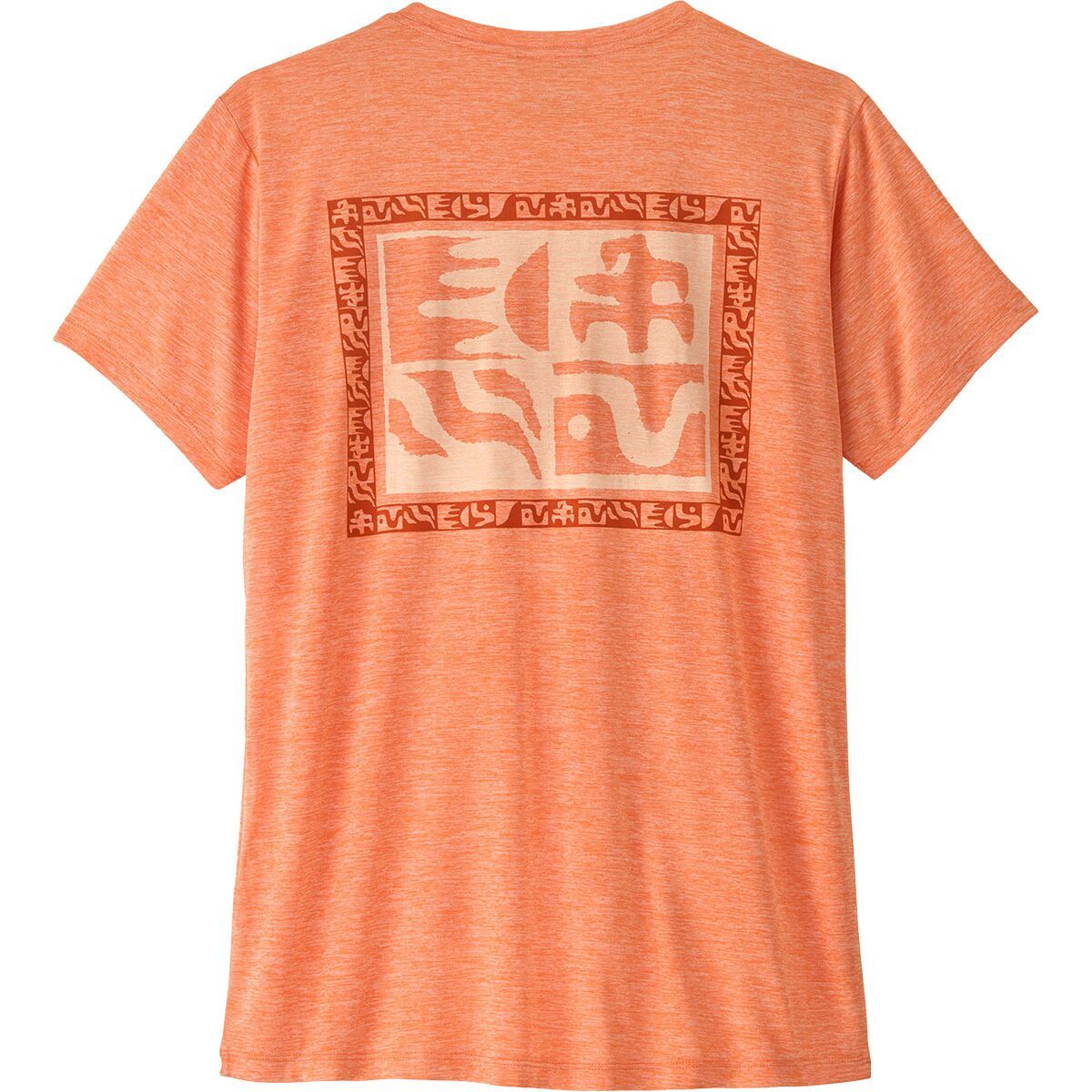 Image of Patagonia Cap Cool Daily Shirt - Mother Rays - Women's Peach Sherbet, M