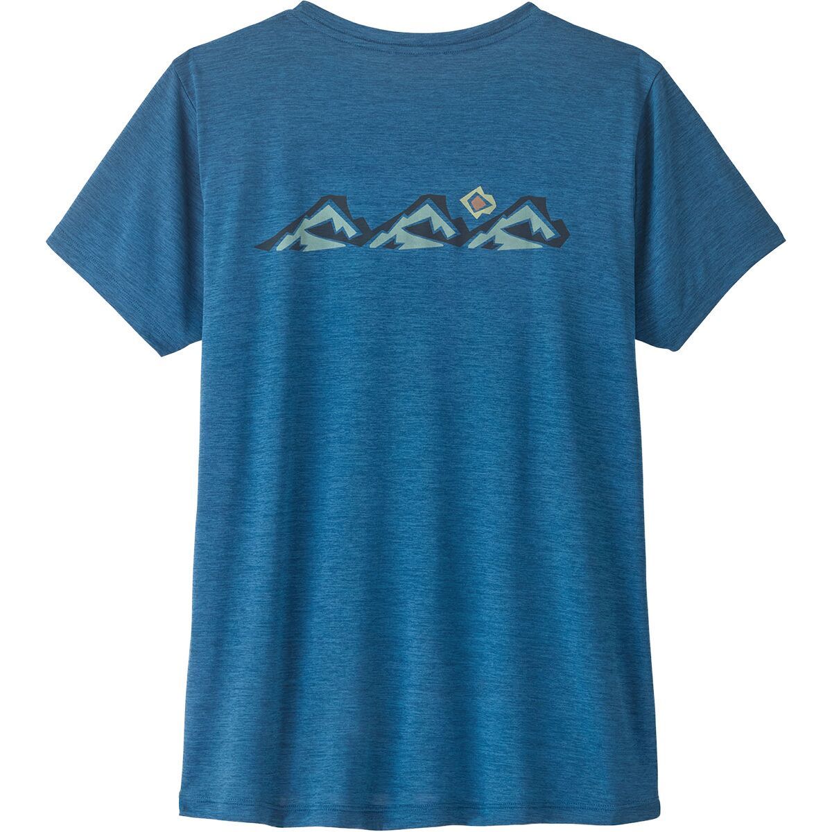 Image of Patagonia Cap Cool Daily Shirt - Trailcheck - Women's Aquatic Blue/Light Aquatic Blue X-Dye, XS