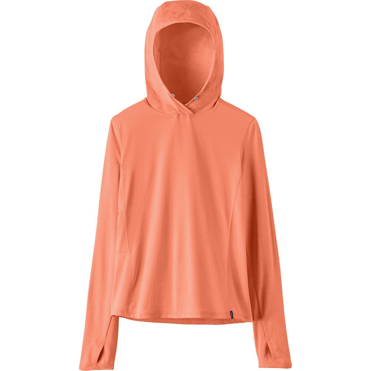 Image of Patagonia Cap Cool Sun Hoodie - Women's Mellow Melon/Peach Sherbet X-Dye, S