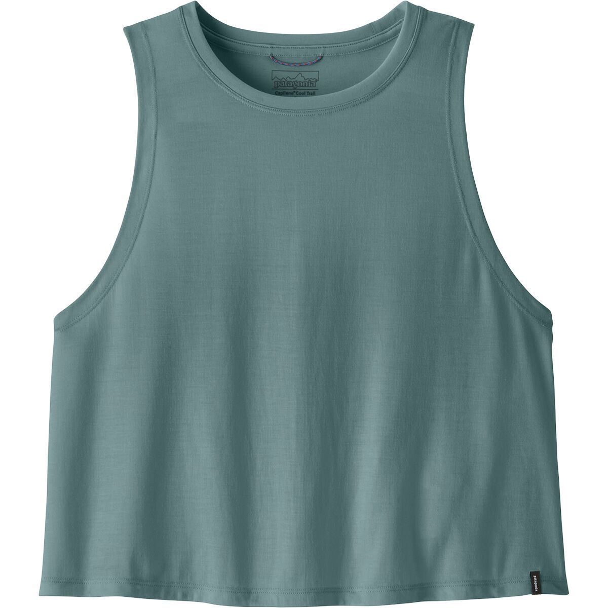 Image of Patagonia Cap Cool Trail Cropped Tank Top - Women's Blue Sage, M