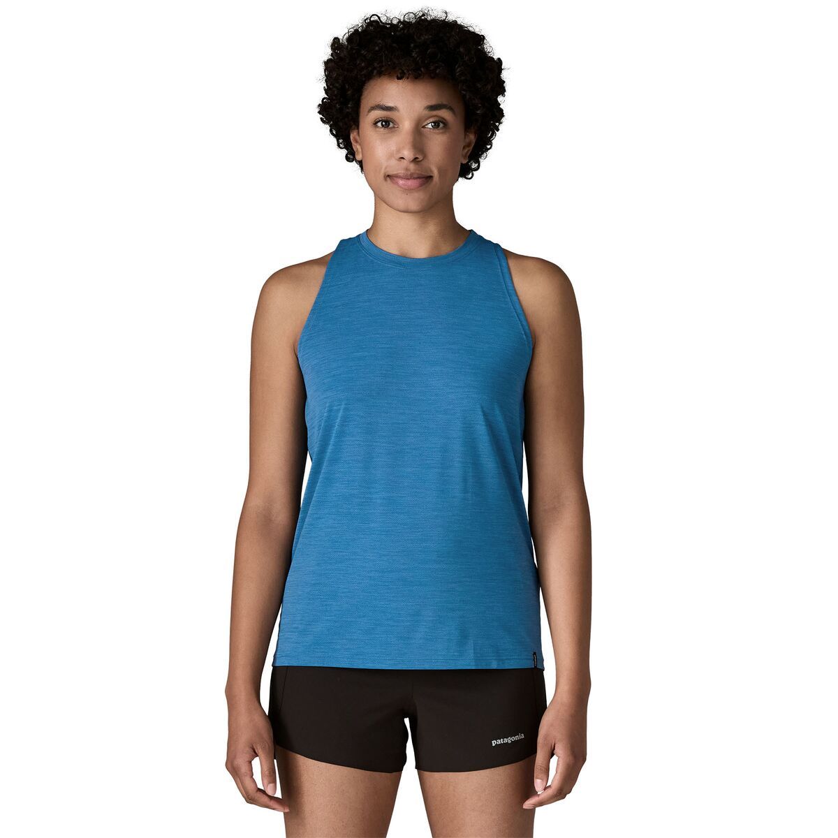 Image of Patagonia Cap Cool Ultra Tank Top - Women's Aquatic Blue/Light Aquatic Blue X-Dye, XS
