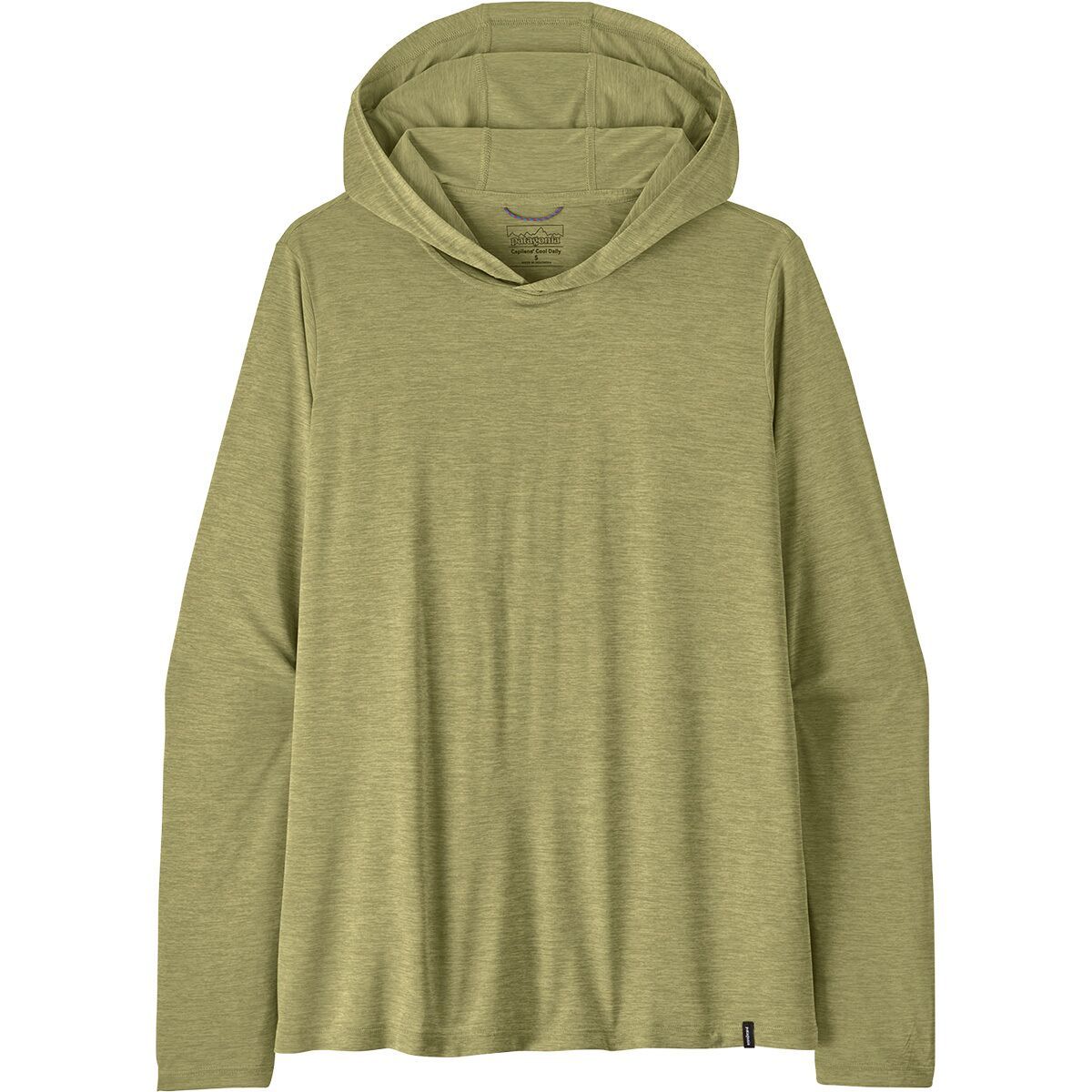 Image of Patagonia Capilene Cool Daily Hoodie - Women's Gumtree Green/Light Gumtree Green X-Dye, L