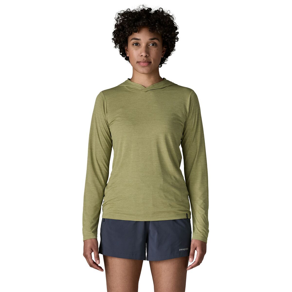 Image of Patagonia Capilene Cool Daily Hoodie - Women's Gumtree Green/Light Gumtree Green X-Dye, M