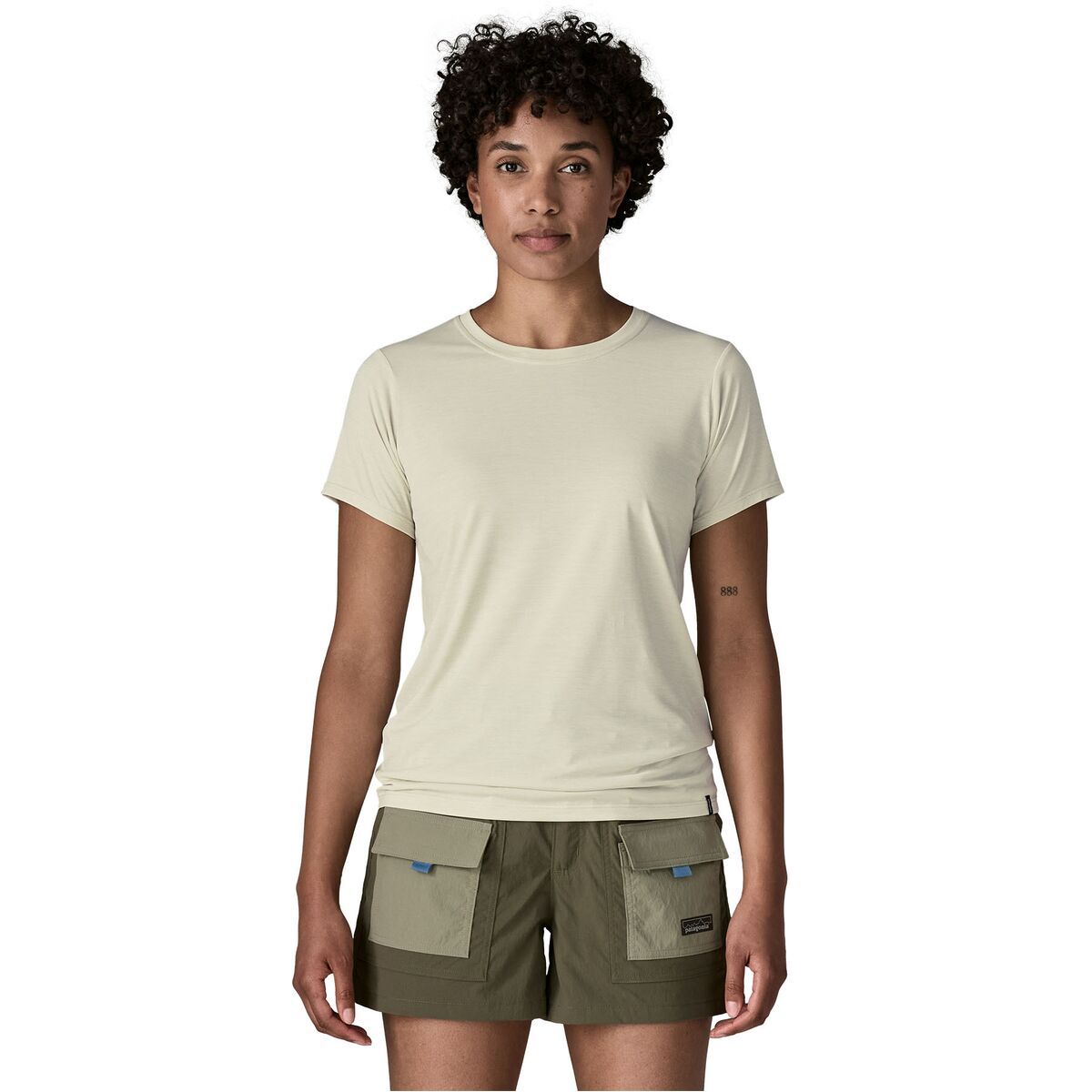 Image of Patagonia Capilene Daily Short-Sleeve Shirt - Women's Dyno White, XL