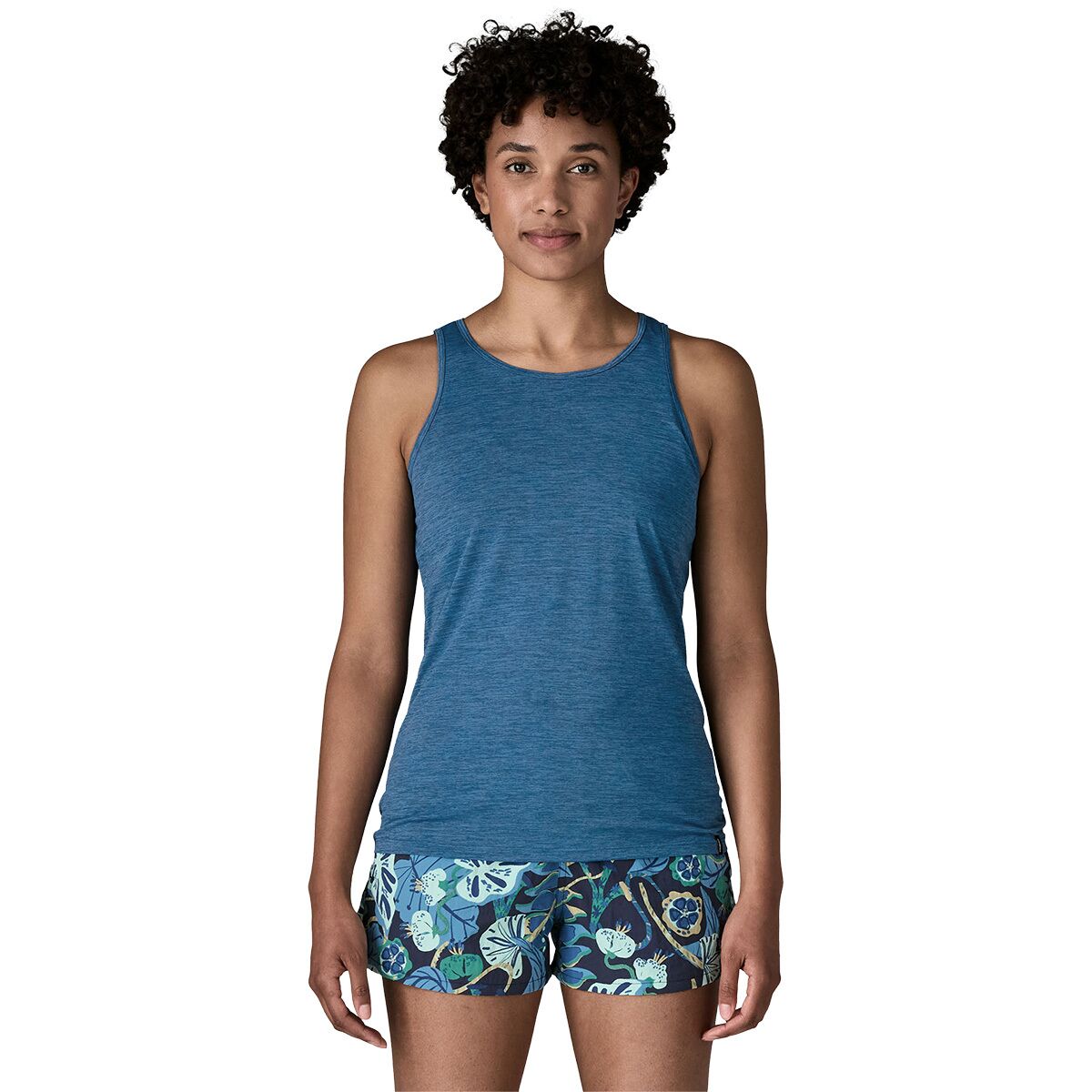 Image of Patagonia Capilene Daily Tank Top - Women's Aquatic Blue/Light Aquatic Blue X-Dye, M
