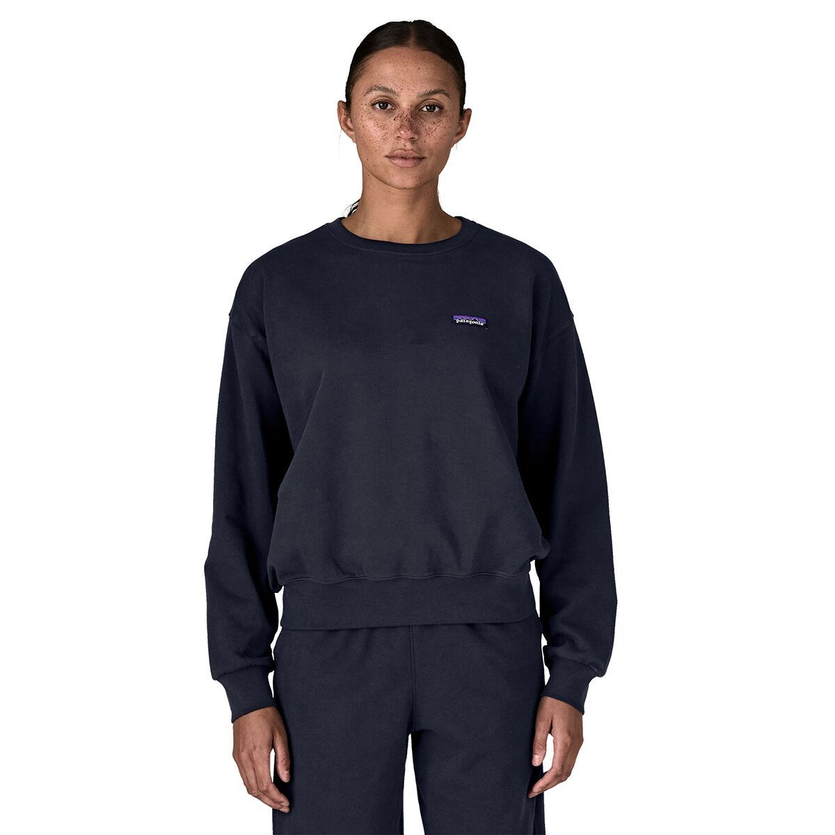 Image of Patagonia Daily Crew Sweatshirt - Women's Sunken Blue, XS