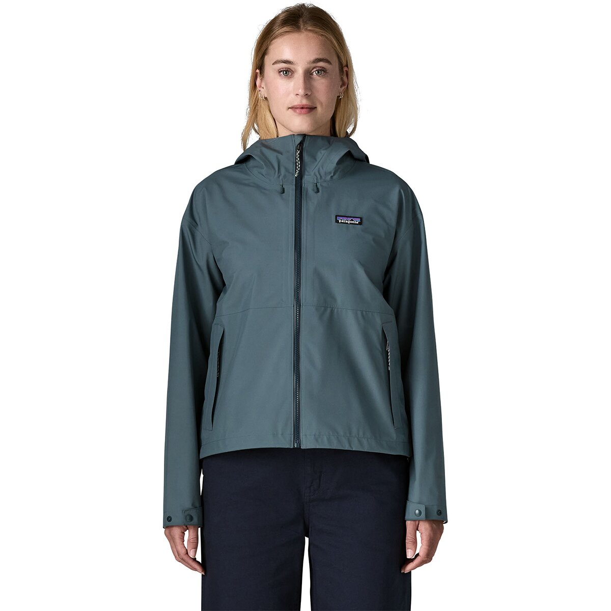 Image of Patagonia Mesa Lane Rain Jacket - Women's Summit Blue, M