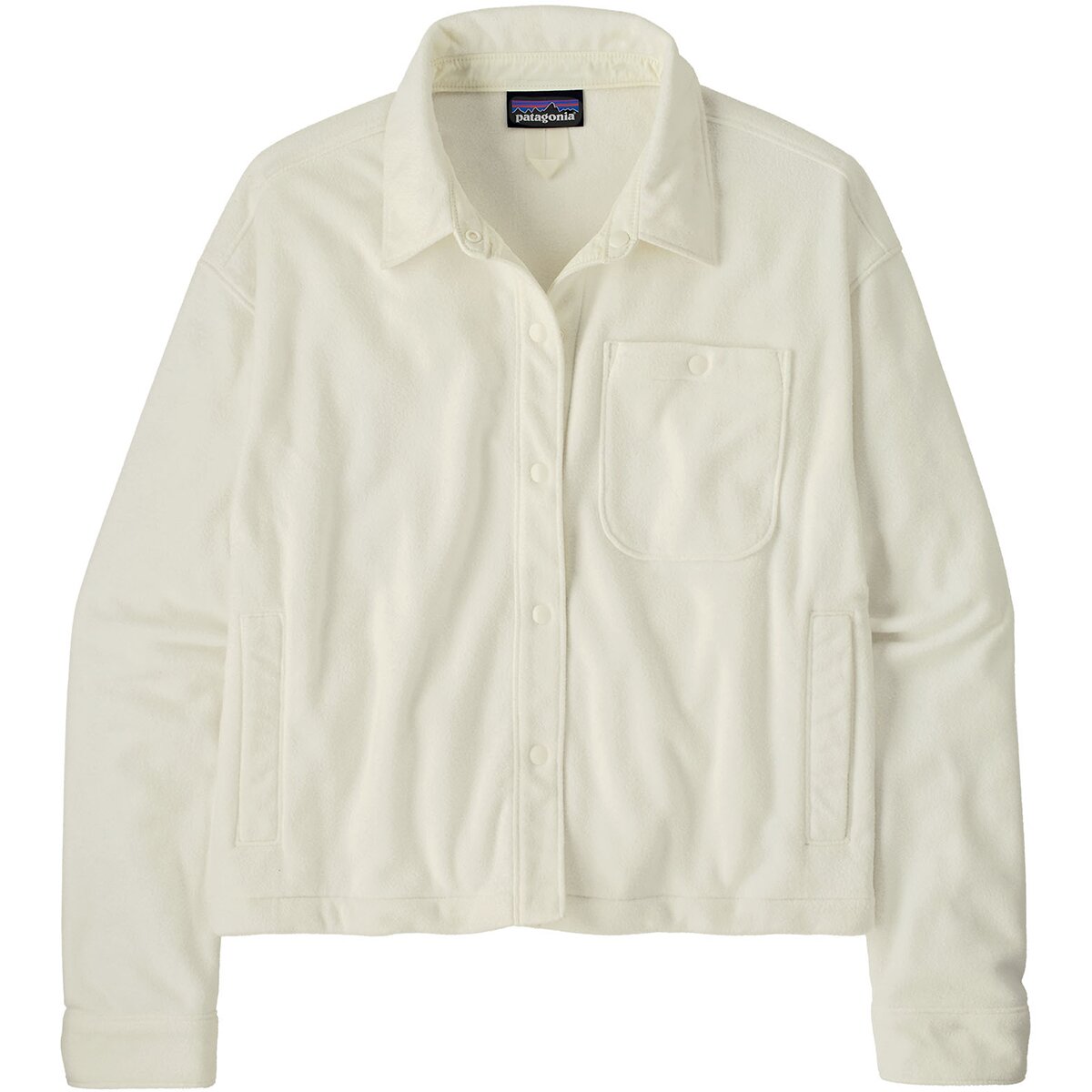 Image of Patagonia Micro D Fleece Shirt Jacket - Women's Birch White, M