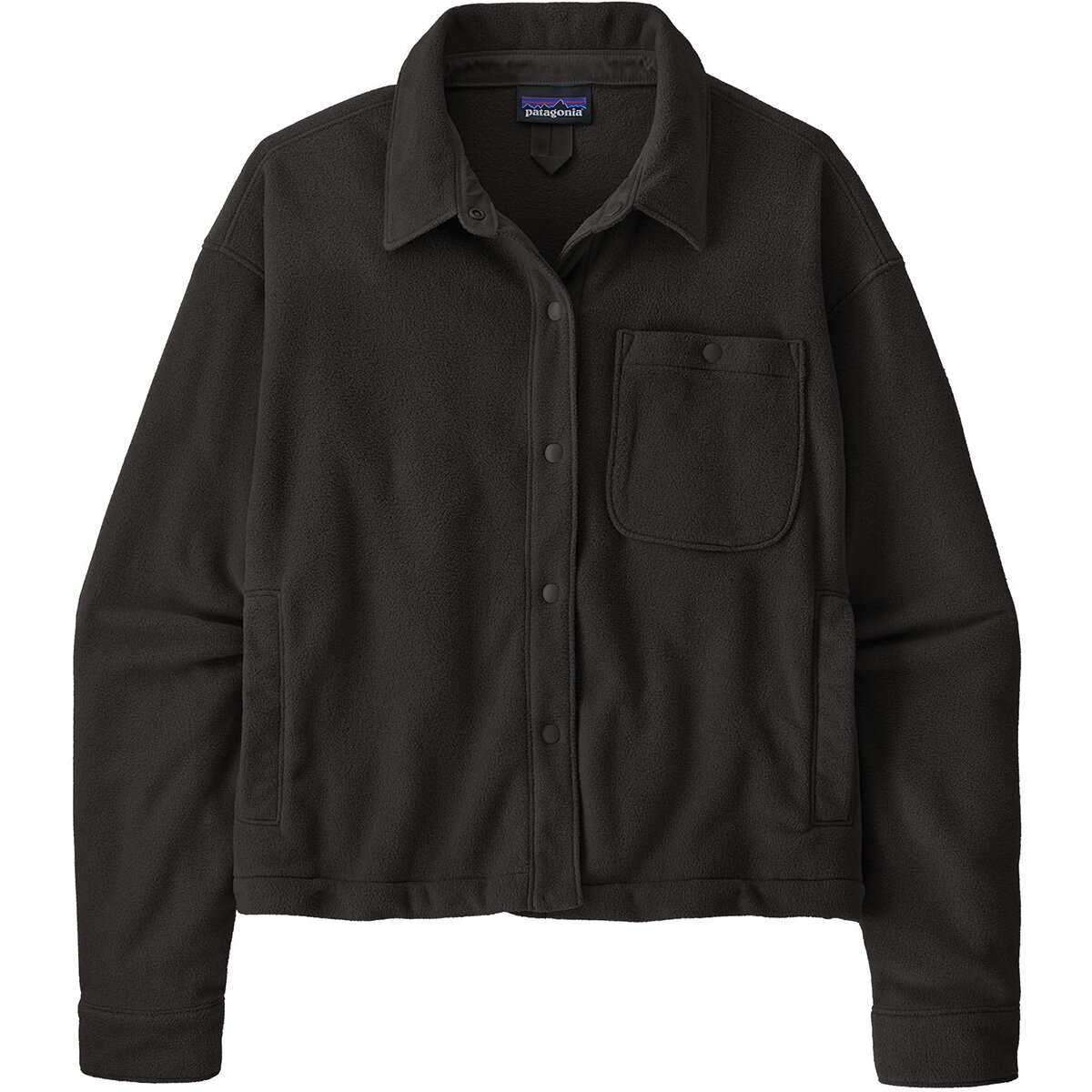 Image of Patagonia Micro D Fleece Shirt Jacket - Women's Black, M