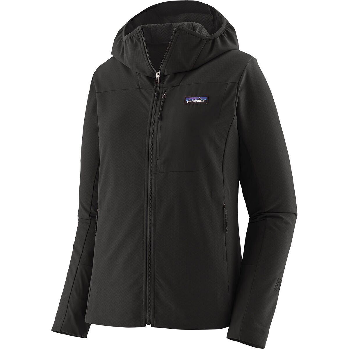 Image of Patagonia R1 CrossStrata Hoodie - Women's Black, XS