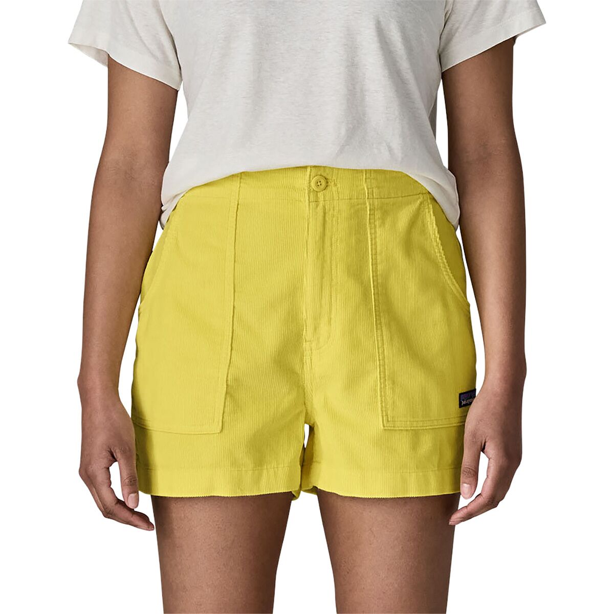 Image of Patagonia Retro Cord Short - Women's Lemon Zest, M