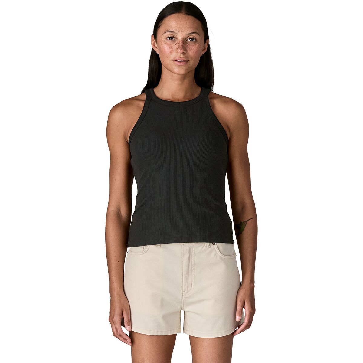 Image of Patagonia Rib Knit Tank Top - Women's Black, XL