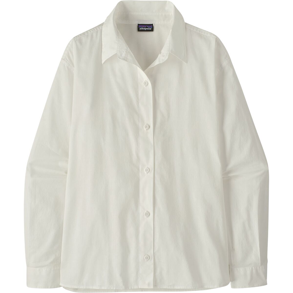 Image of Patagonia Sunrise Stream Long-Sleeve Shirt - Women's White, S