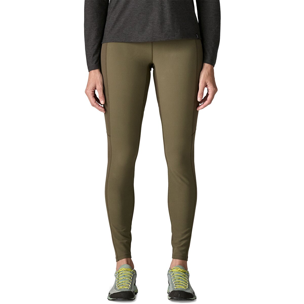 Image of Patagonia Terravia Peak Tights - Women's Basin Green, L