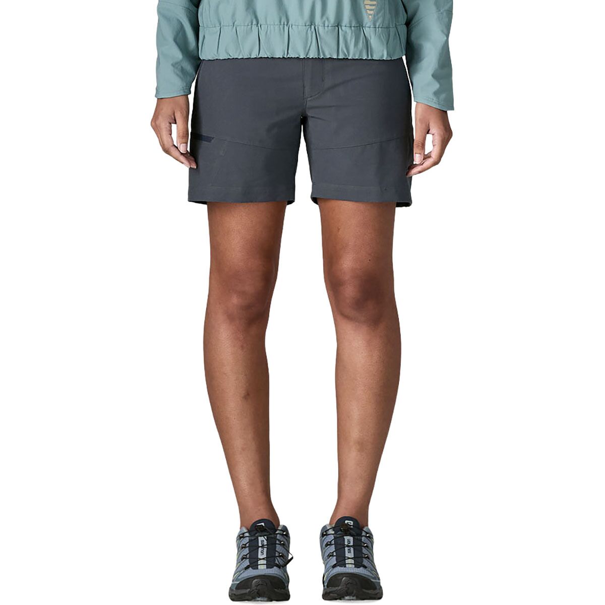 Image of Patagonia Terravia Trail 6in Short - Women's Smolder Blue, 0