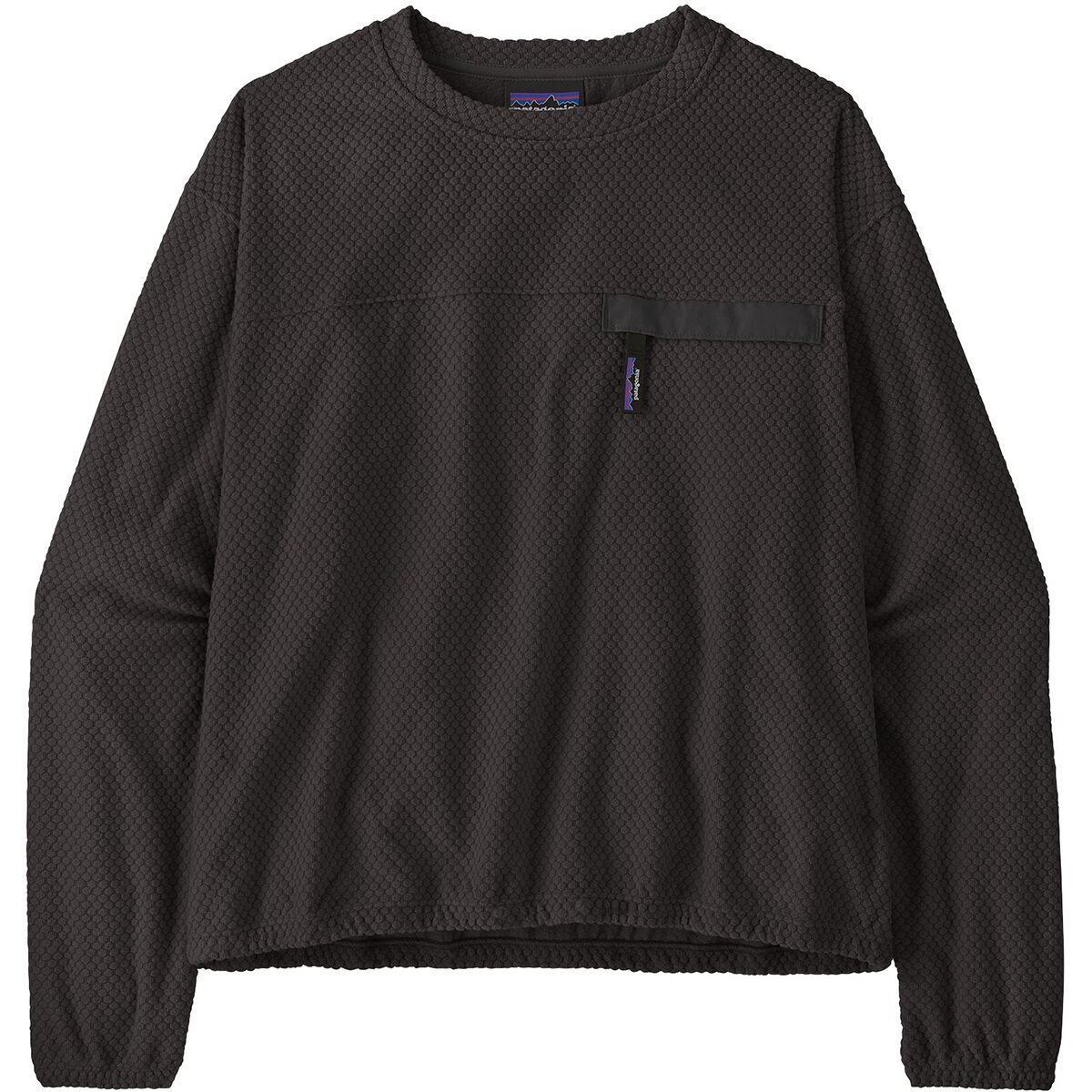 Image of Patagonia Textured Fleece Crewneck Pullover - Women's Black, M