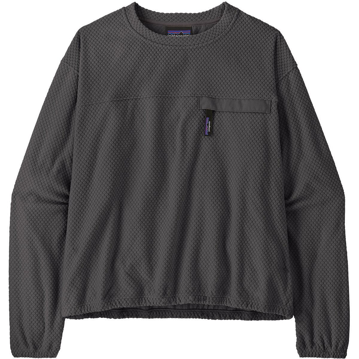 Image of Patagonia Textured Fleece Crewneck Pullover - Women's Forge Grey, M