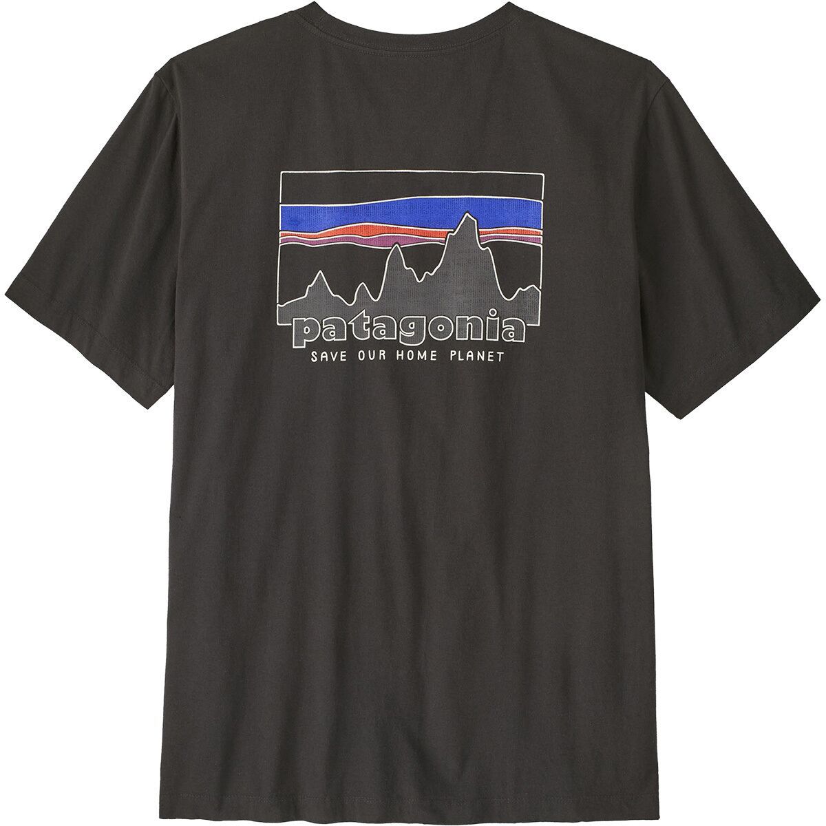 Image of Patagonia 73 Skyline Regenerative Organic Pilot Cotton T-Shirt - Men's Ink Black, XL