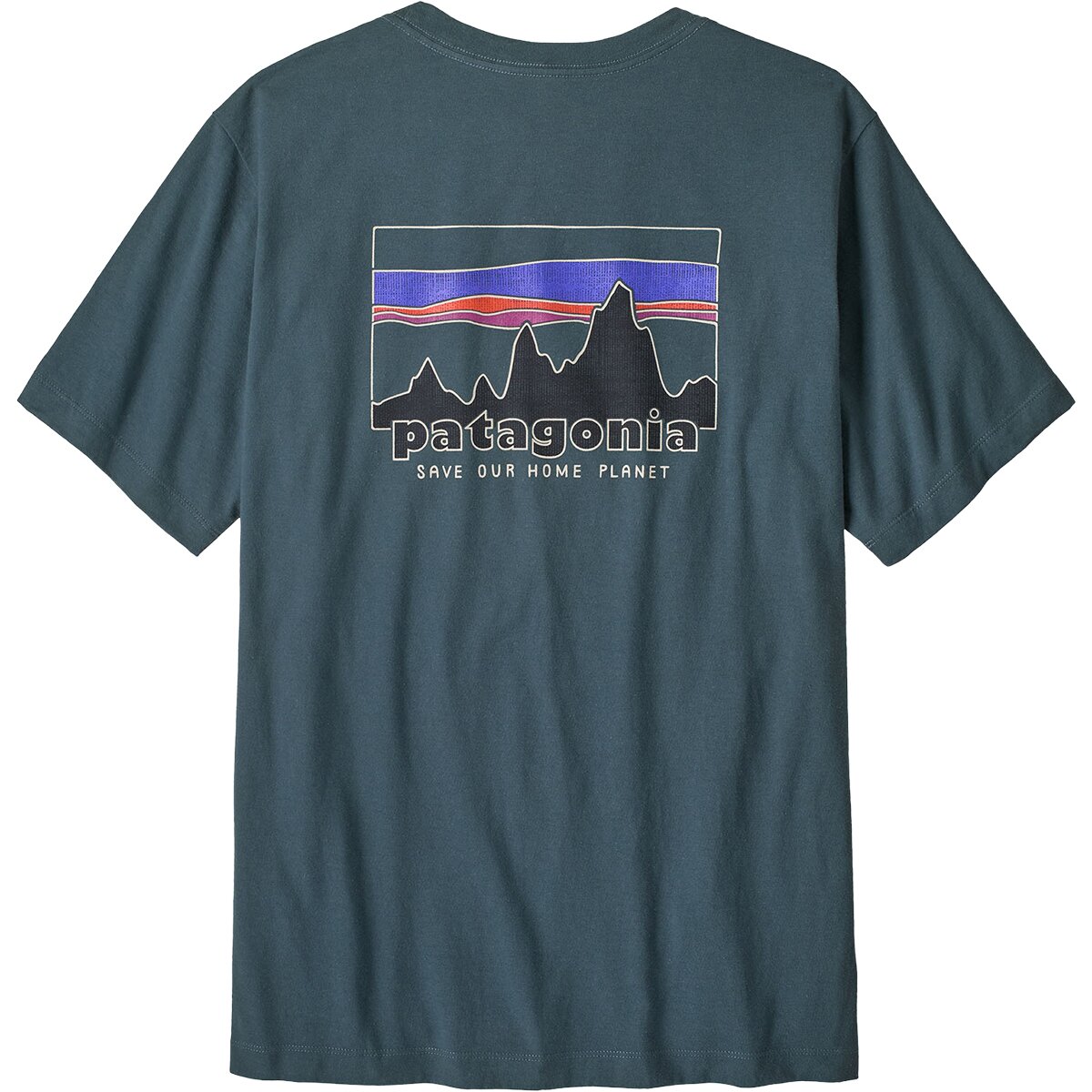 Image of Patagonia 73 Skyline Regenerative Organic Pilot Cotton T-Shirt - Men's Summit Blue, XL