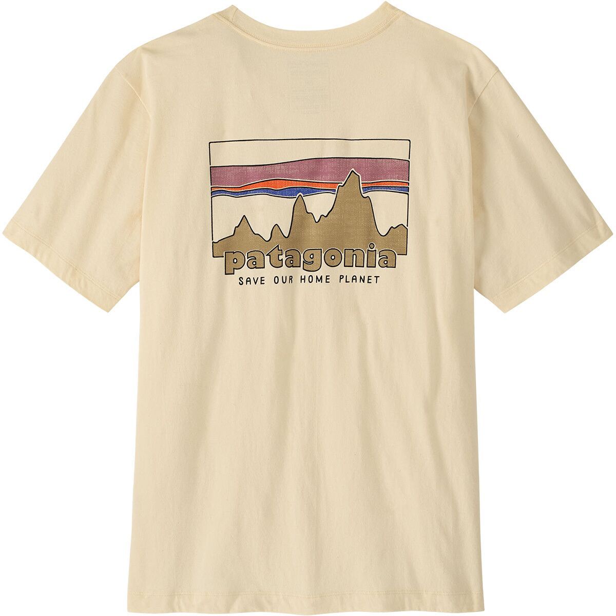 Image of Patagonia 73 Skyline Regenerative Organic Pilot Cotton T-Shirt - Men's Undyed Natural, L