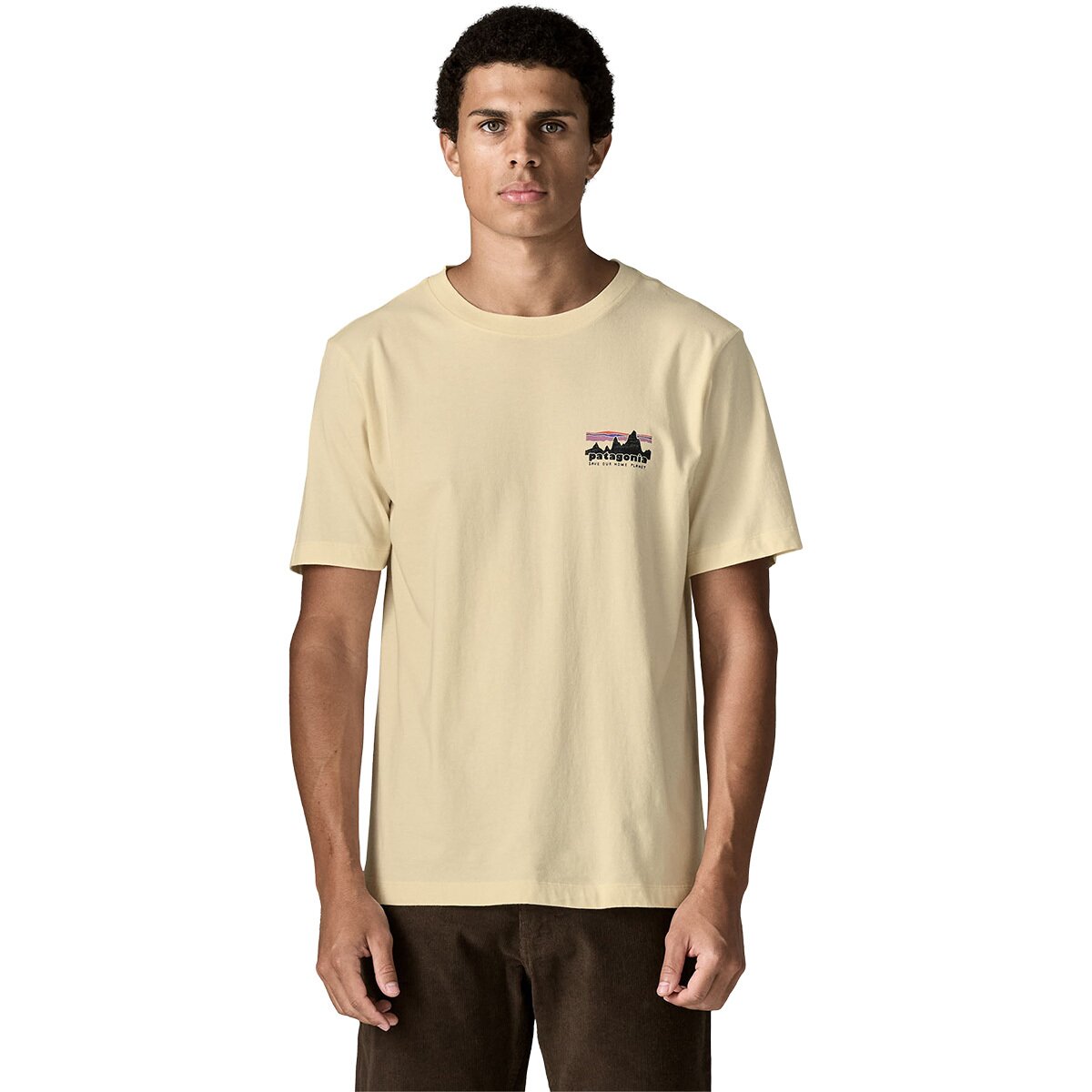 Patagonia Patagonia 73 Skyline Regenerative Organic Pilot Cotton T-Shirt - Men's Undyed Natural, M
