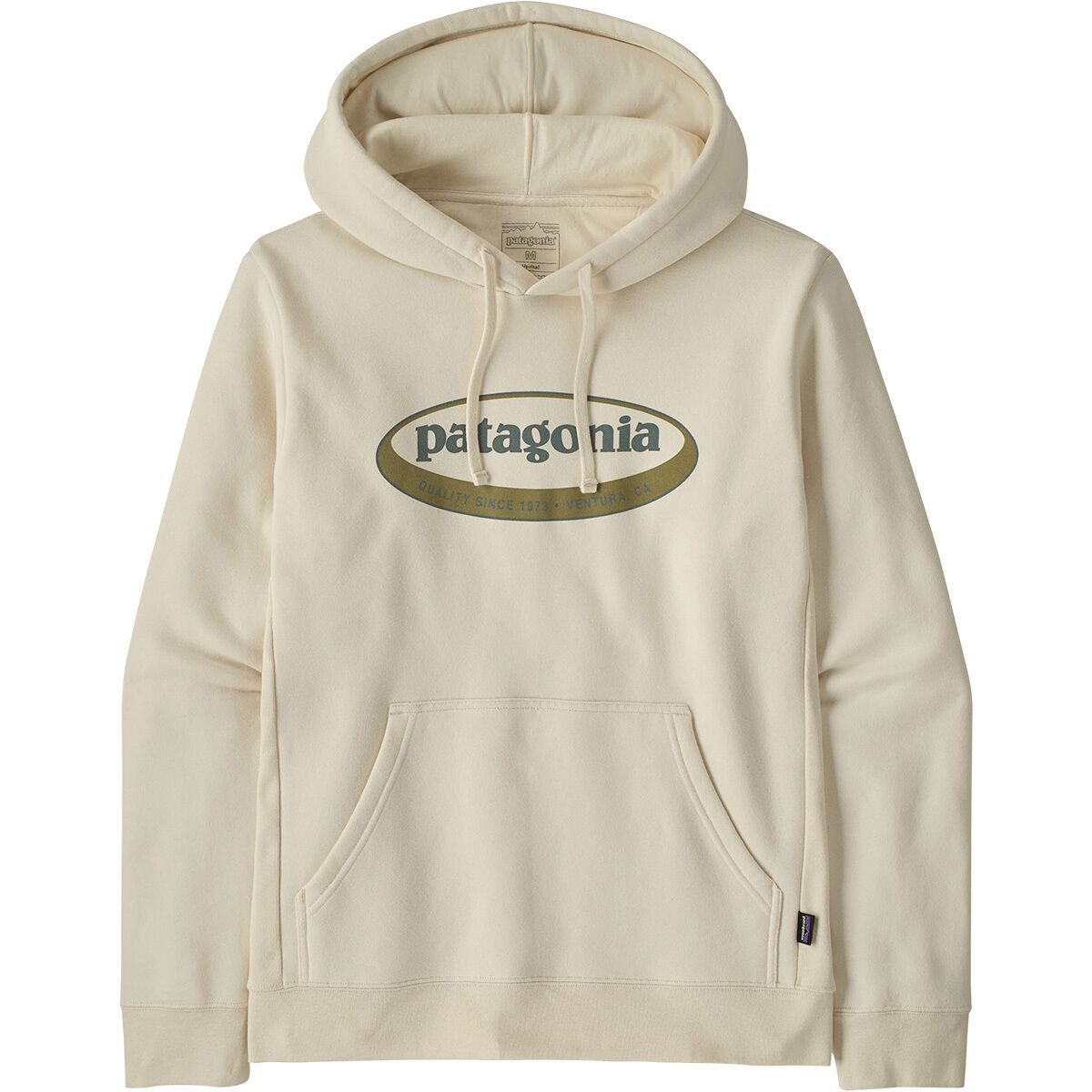 Image of Patagonia 95 Oval Logo Uprisal Hoodie - Men's Birch White, XL