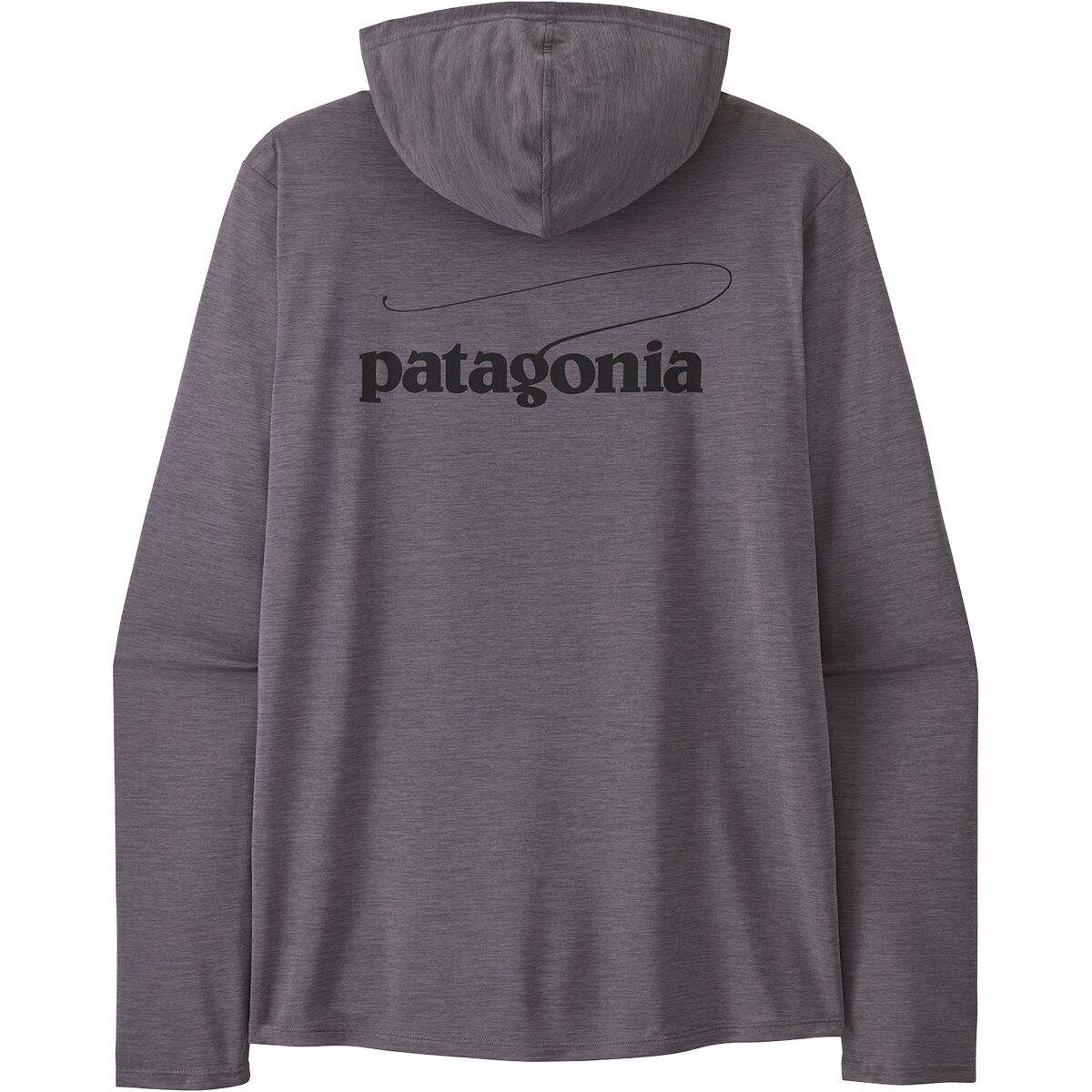 Image of Patagonia Capilene Cool Casting Logo Daily Hoodie - Men's May Grey/Light May Grey X-Dye, S