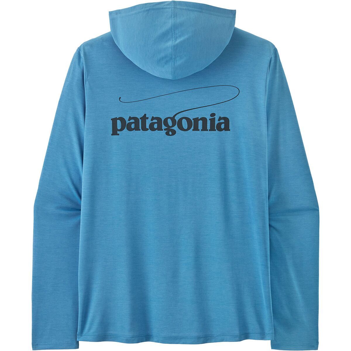 Image of Patagonia Cap Cool Daily Hoodie - Casting Logo - Men's Shore Blue/Light Shore Blue X-Dye, S