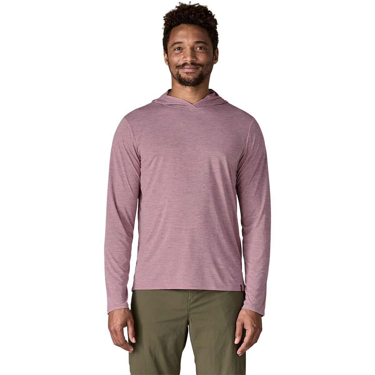 Image of Patagonia Capilene Cool Daily Hoodie - Men's Light Violet/Quiet Violet X-Dye, M