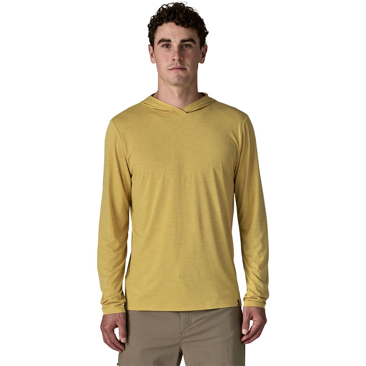 Image of Patagonia Capilene Cool Daily Hoodie - Men's Limestone Yellow, S
