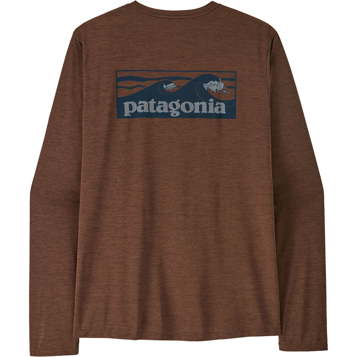 Image of Patagonia Capilene Cool Daily Boardshort Long-Sleeve Shirt - Men's Berm Brown/Light Berm Brown X-Dye, L