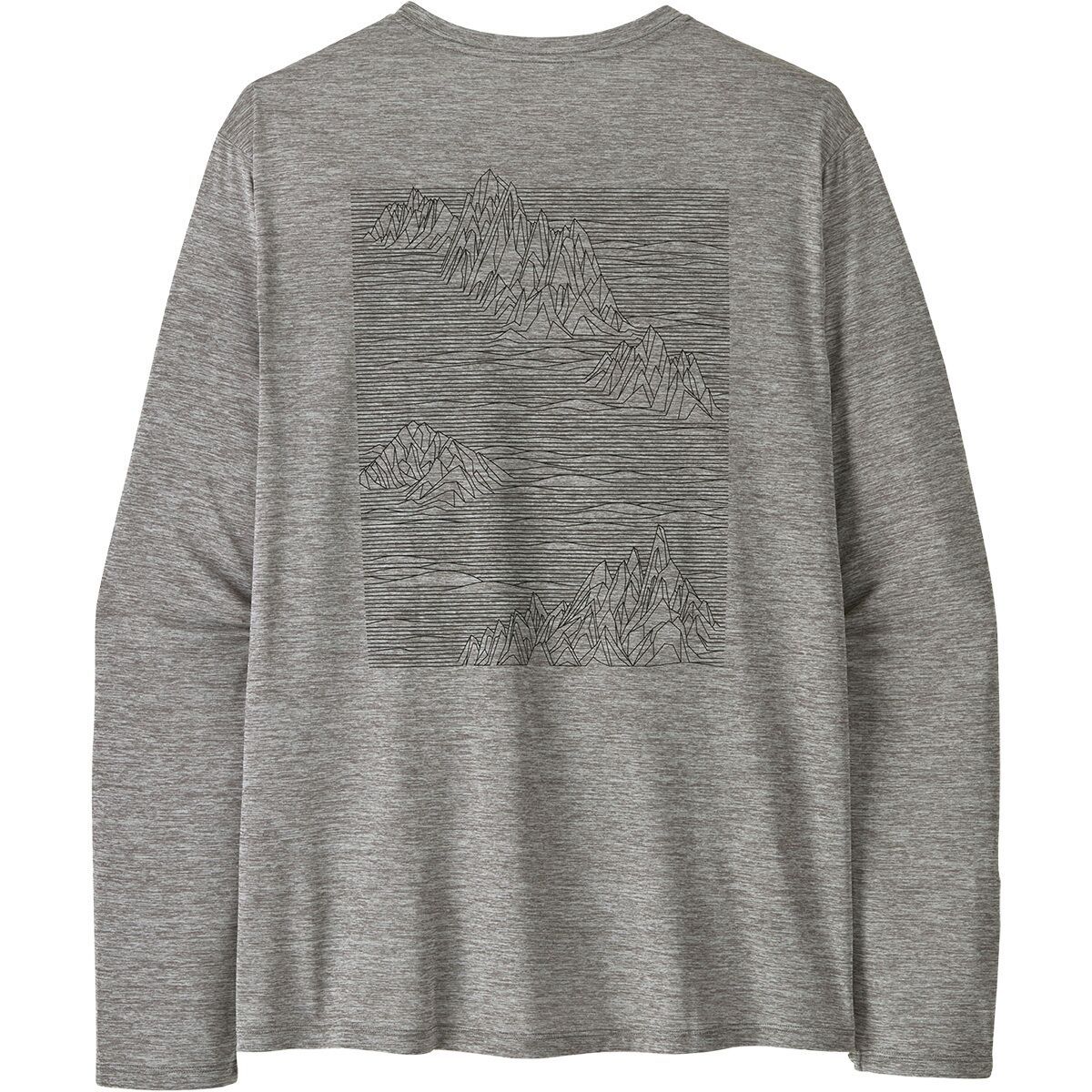 Image of Patagonia Cap Cool Daily Long-Sleeve Shirt - Strataspire - Men's Feather Grey, XXL