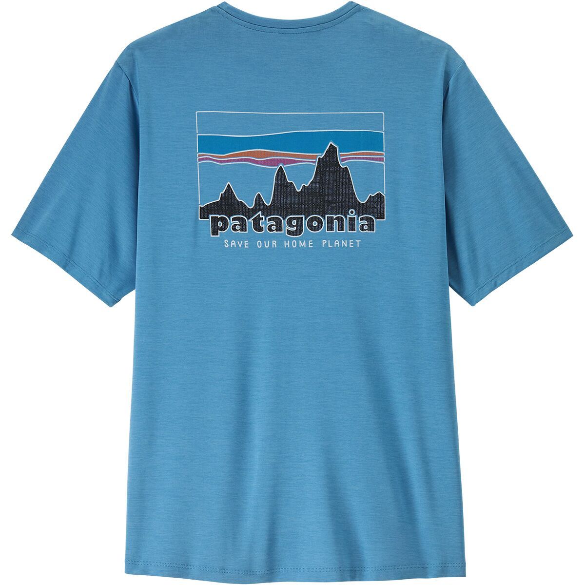 Image of Patagonia Cap Cool Daily Shirt - 73 Skyline - Men's Shore Blue/Light Shore Blue X-Dye, S