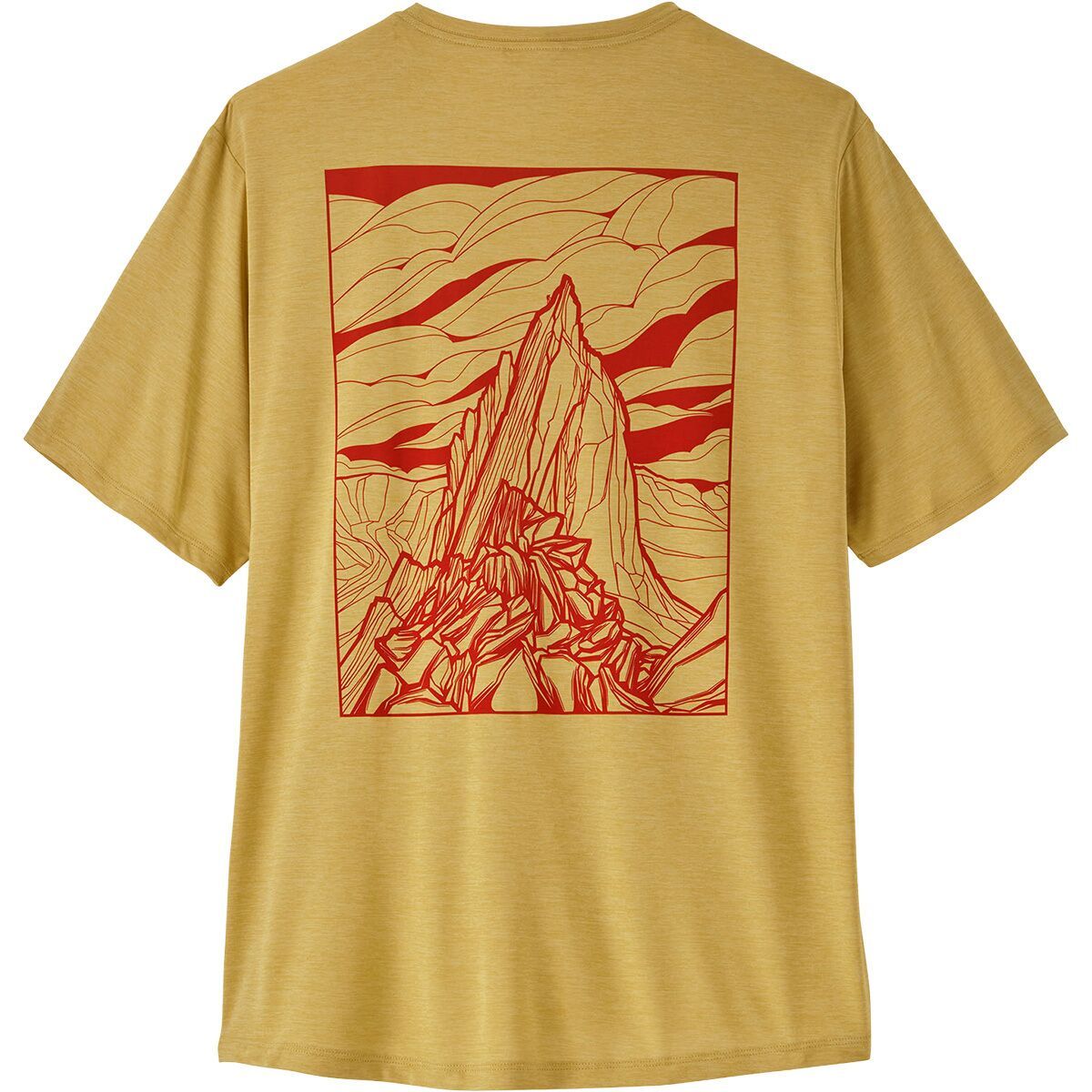 Image of Patagonia Capilene Cool Cloud Crag Daily Shirt - Men's Limestone Yellow, M