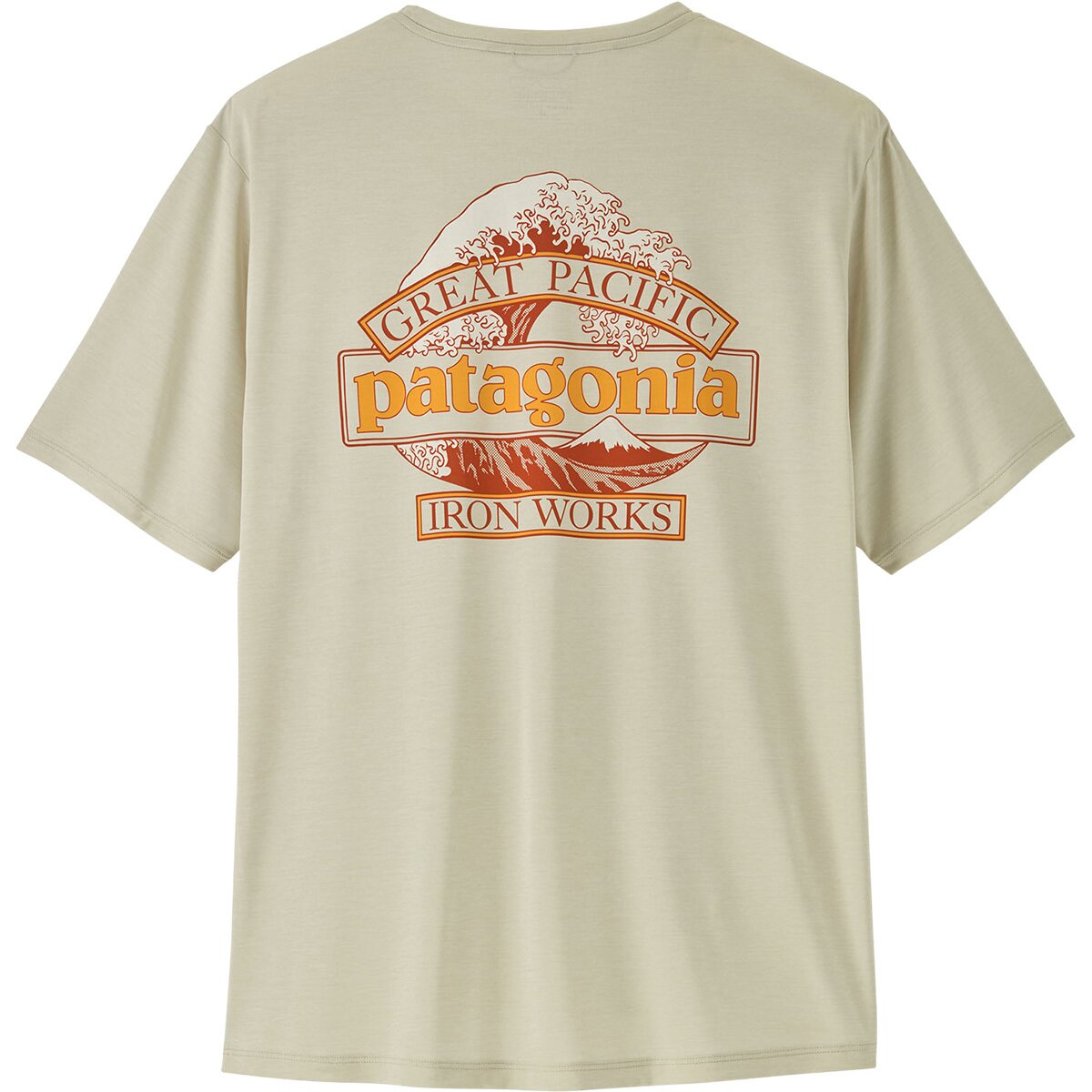 Image of Patagonia Capilene Cool Daily Shirt - Great Waves - Men's Dyno White, M