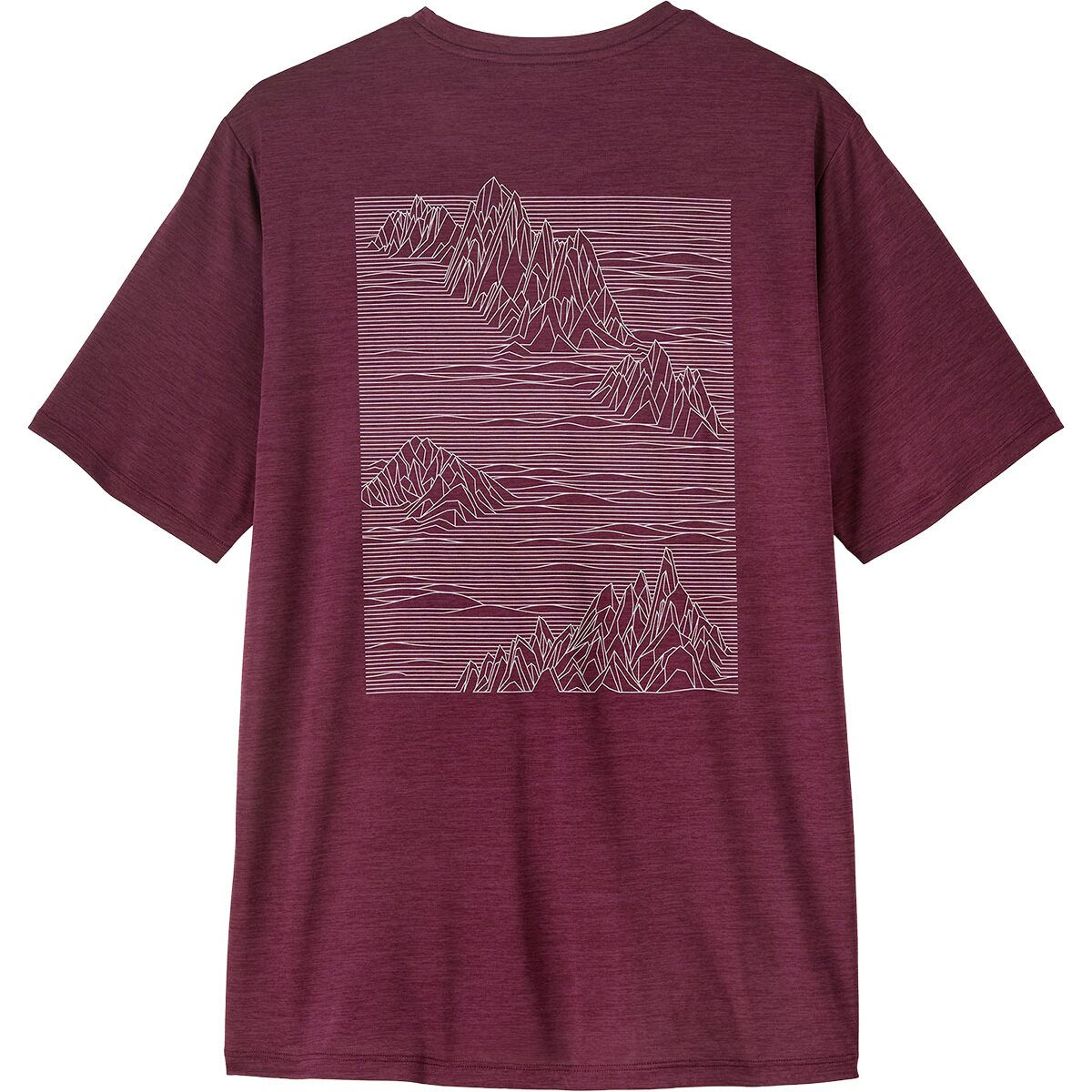 Image of Patagonia Capilene Cool Strataspire Daily Shirt - Men's Berry Fig/Light Berry Fig X-Dye, M