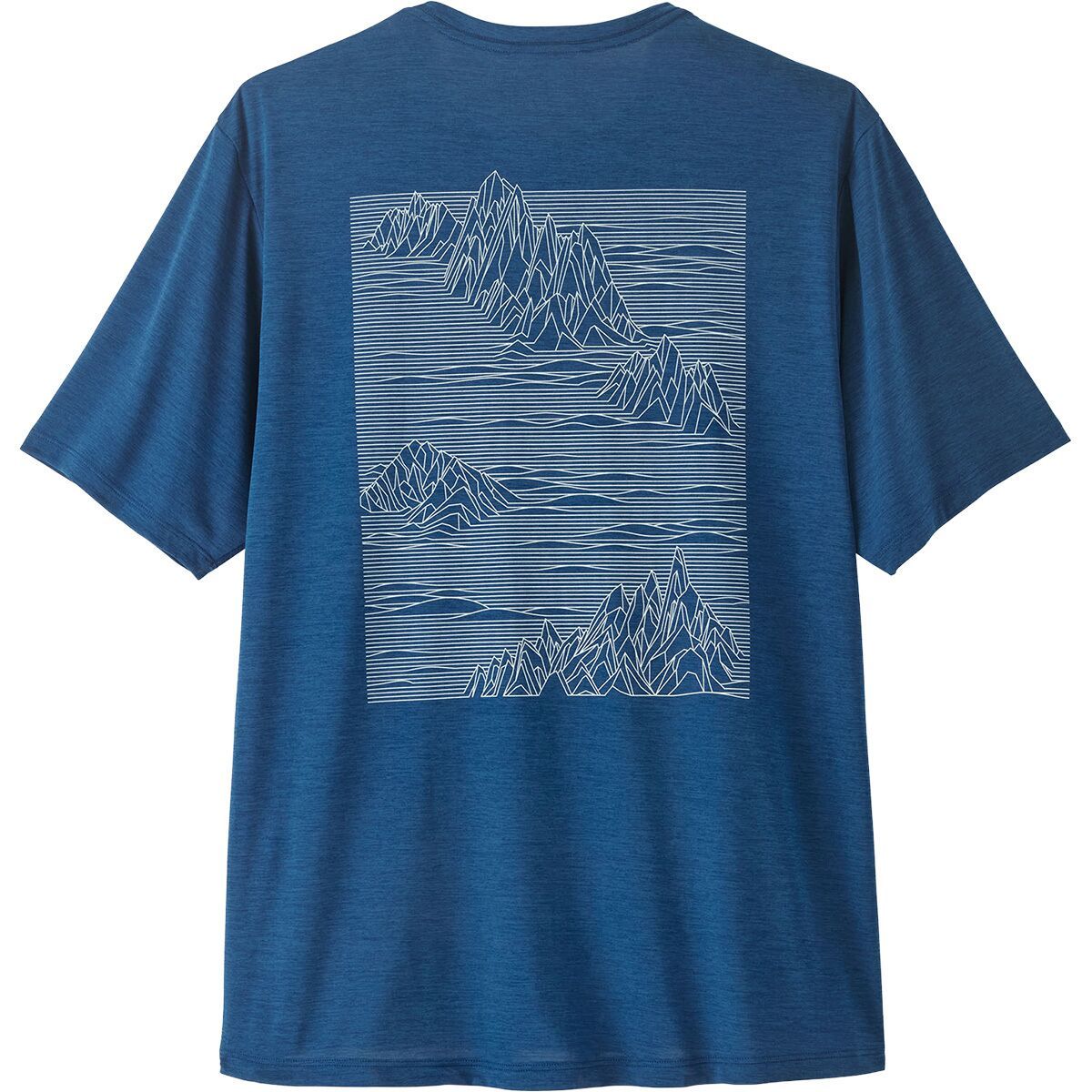 Image of Patagonia Capilene Cool Strataspire Daily Shirt - Men's Clement Blue/Light Clement Blue X-Dye, XL