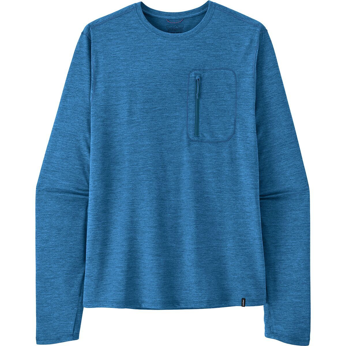 Image of Patagonia Capilene Cool Long-Sleeve Sun Shirt - Men's Aquatic Blue/Light Aquatic Blue X-Dye, XL