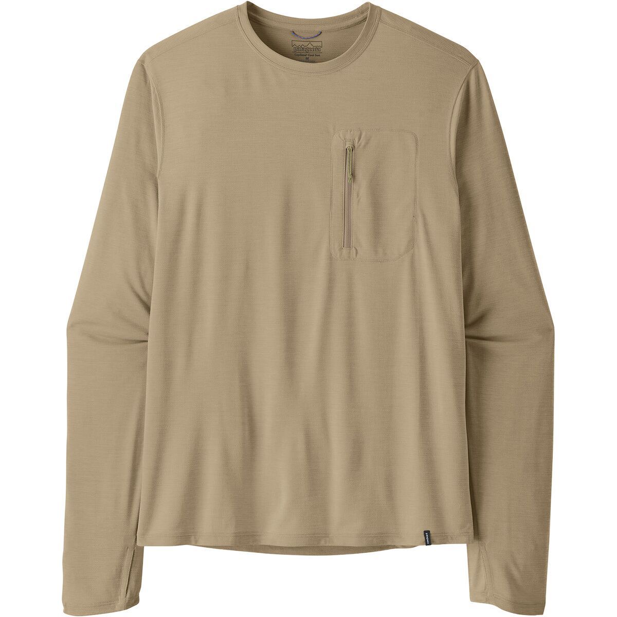 Image of Patagonia Cap Cool Long-Sleeve Sun Shirt - Men's Seabird Grey/Light Seabird Grey X-Dye, S