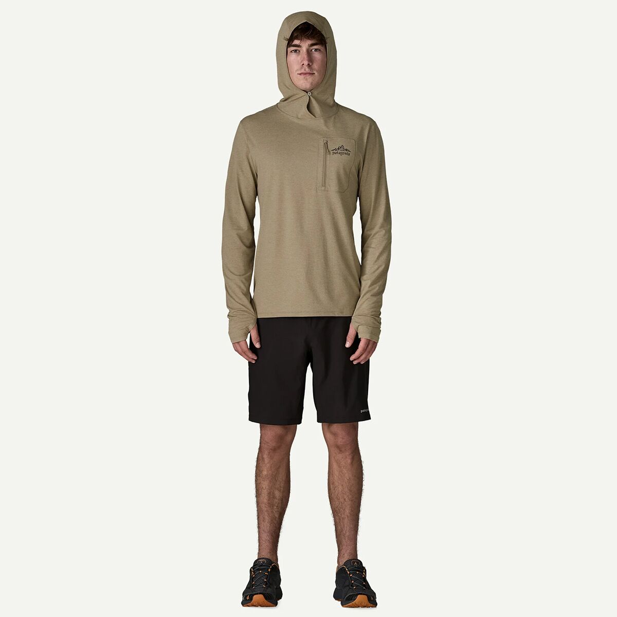 Patagonia Capilene Cool Cloud Crag Crest Sun Hoodie - Men's - Clothing