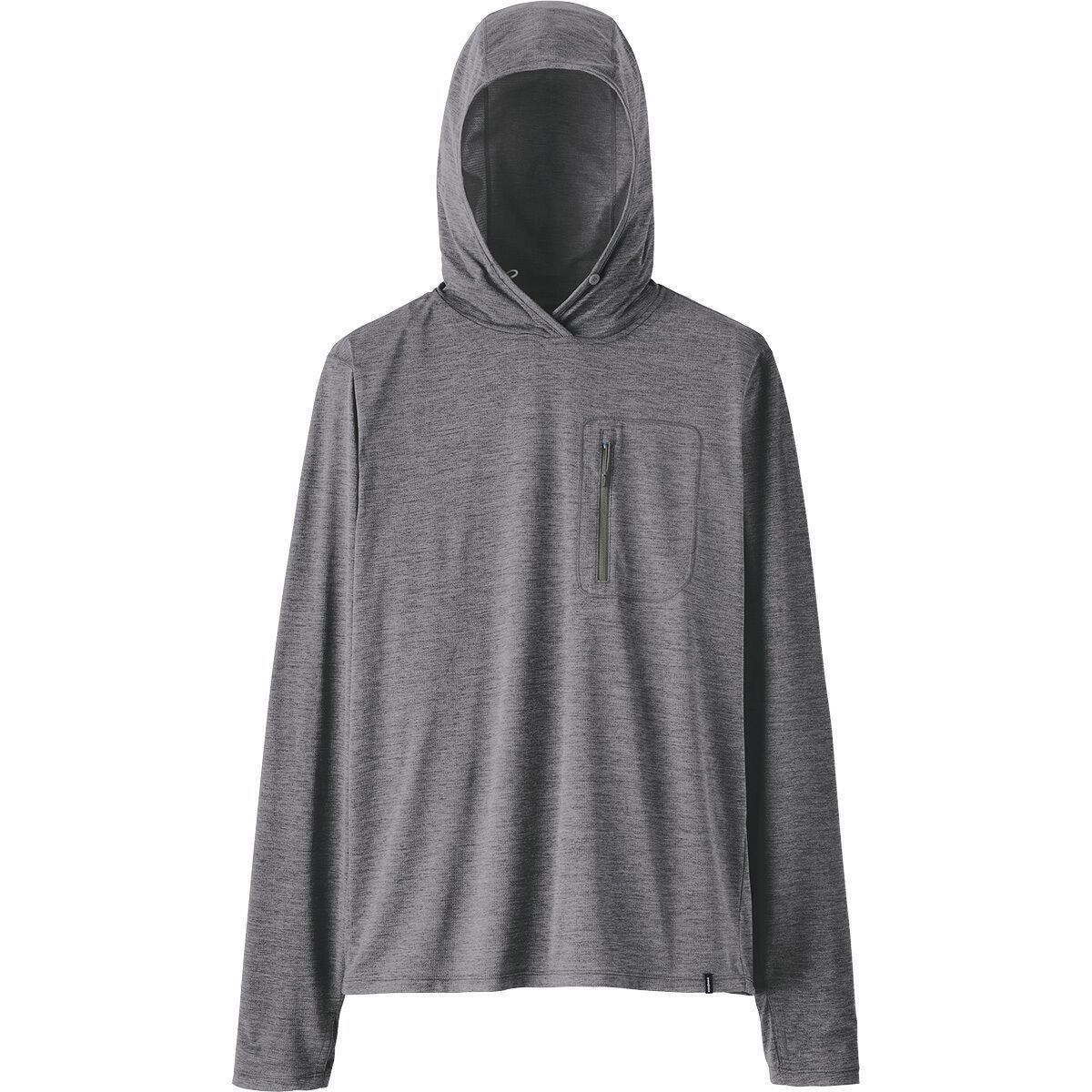 Image of Patagonia Cap Cool Sun Hoodie - Men's Forge Grey/Noble Grey X-Dye, XXL