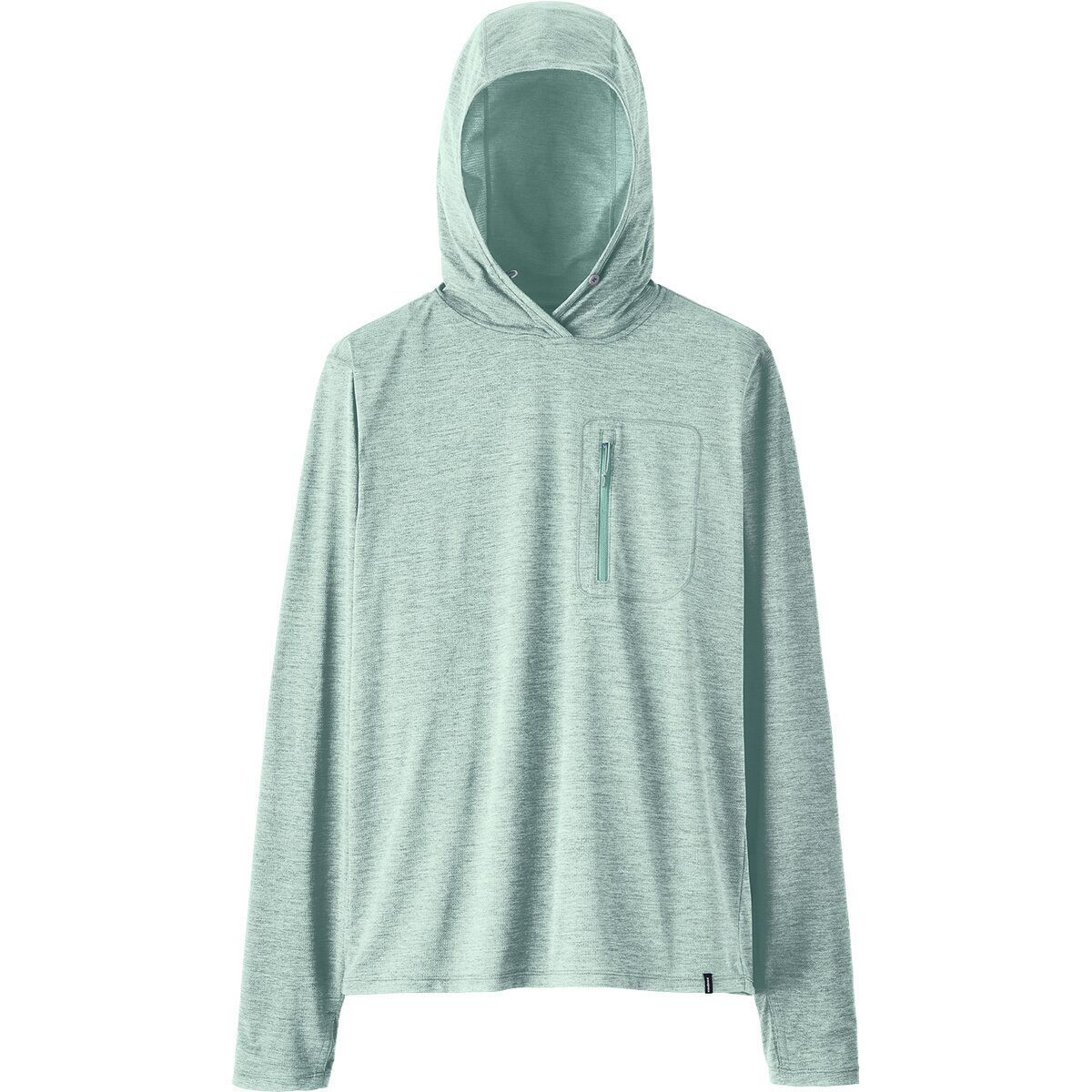 Image of Patagonia Cap Cool Sun Hoodie - Men's Thermal Blue/Thin Ice X-Dye, S